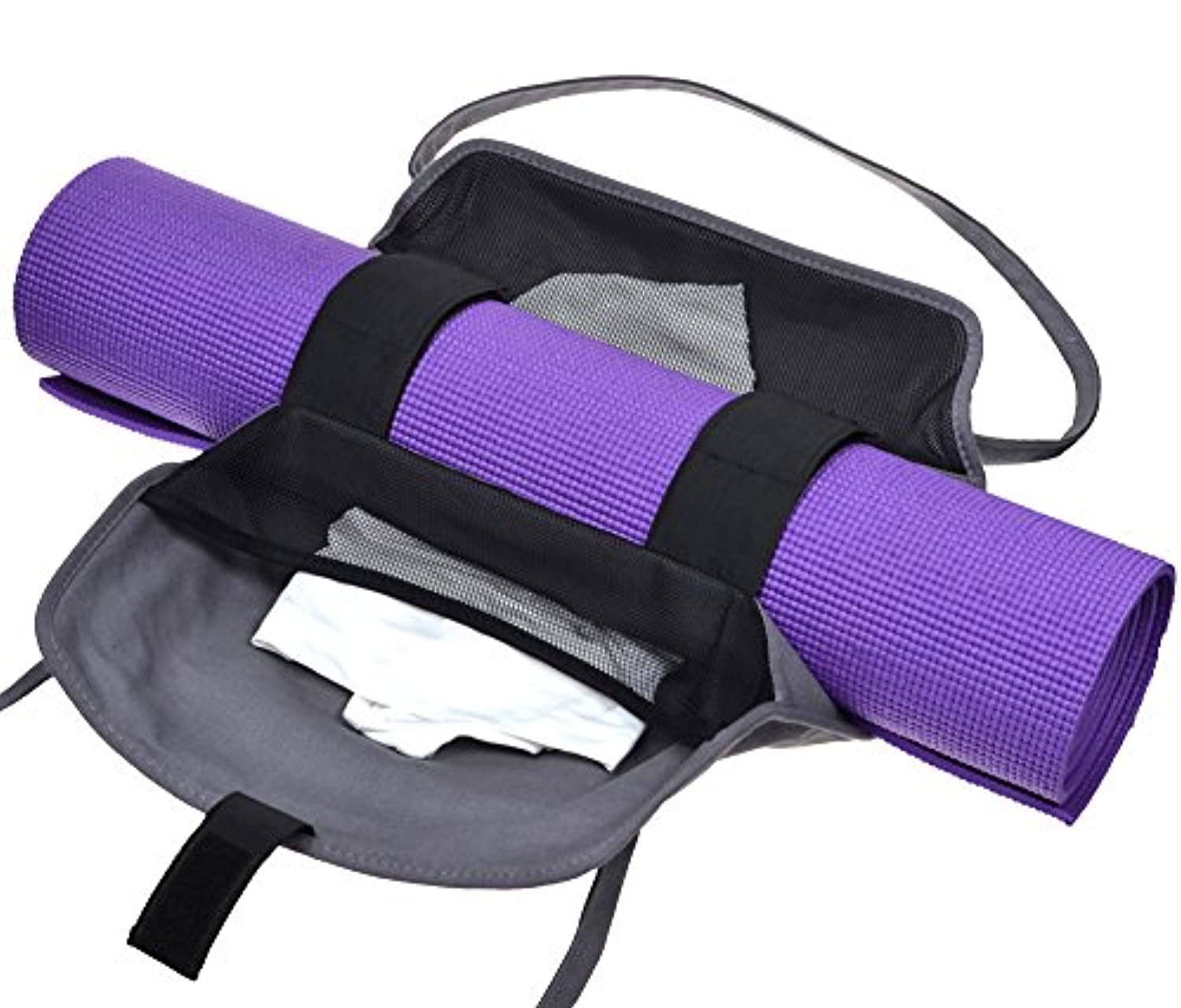 Cosmos Ejercicio Yoga Mat Correa de Hombro Bolso con interior y fuera storge bolsillo (Mat de yoga no incluida)
