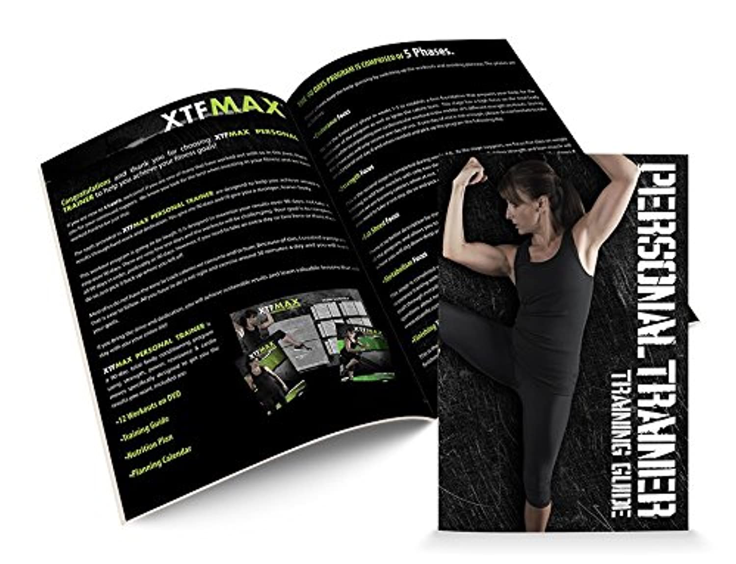 Entrenador personal: programa de entrenamiento de 90 días 12 videos de ejercicios en DVD + calendario de entrenamiento, rastreador de fitness y guía de entrenamiento y plan de nutrición.