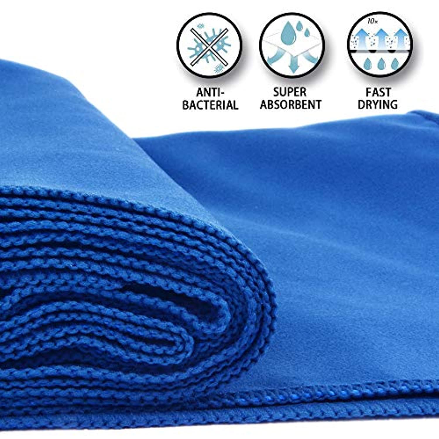 SUNLAND Toalla de yoga de microfibra absorbente de sudor suave antideslizante toalla de yoga caliente + toalla de mano 2 en 1 juego con bolsa de transporte, ideal para pilates Hot Yoga Bikram 24 pulgadas x 72 pulgadas