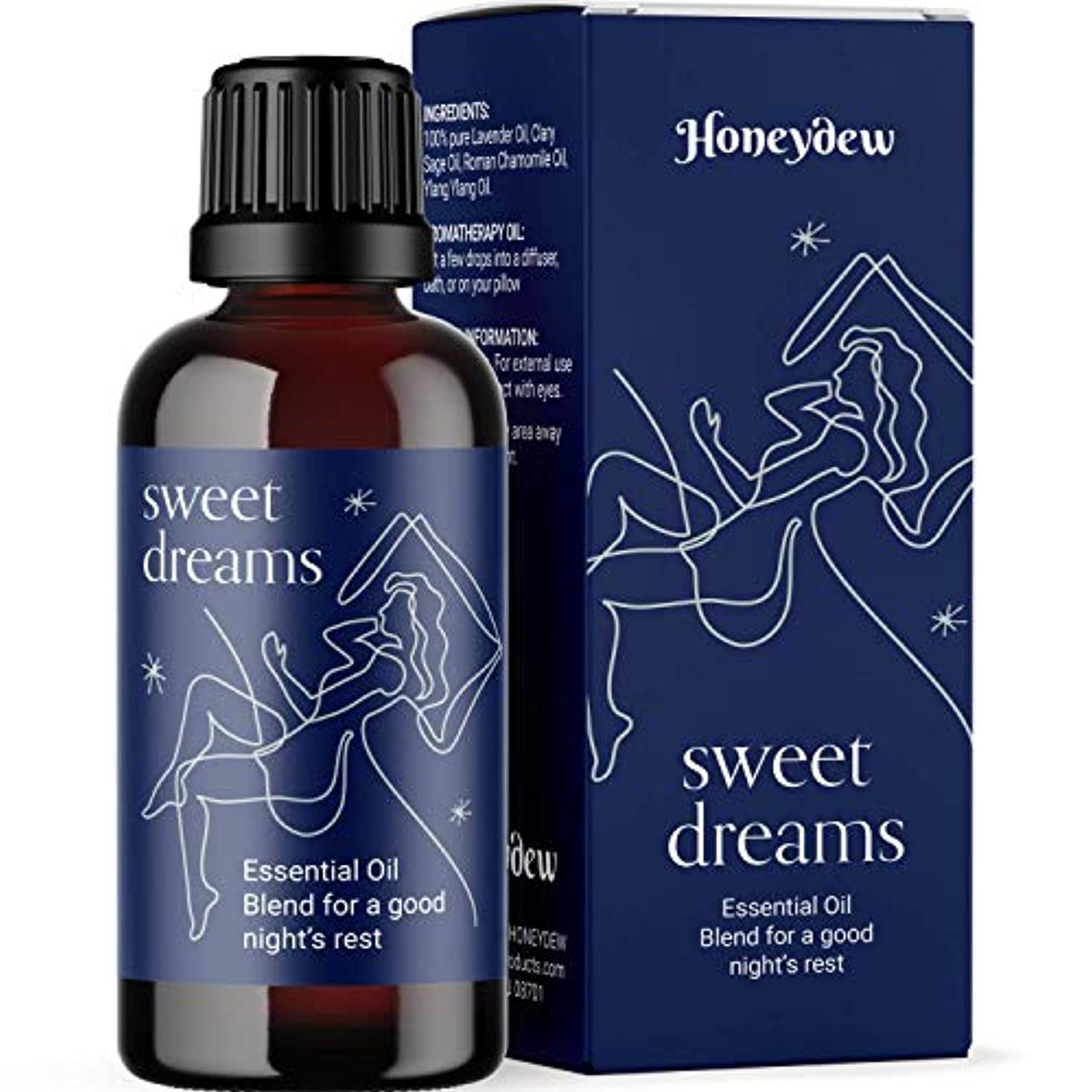 Aceites esenciales puros para un mejor sueño – Ayuda natural para dormir con mezcla de aceites esenciales de aromaterapia, aceite esencial de grado terapéutico para aliviar la ansiedad natural y aliviar el estado de ánimo y el insomnio con lavanda
