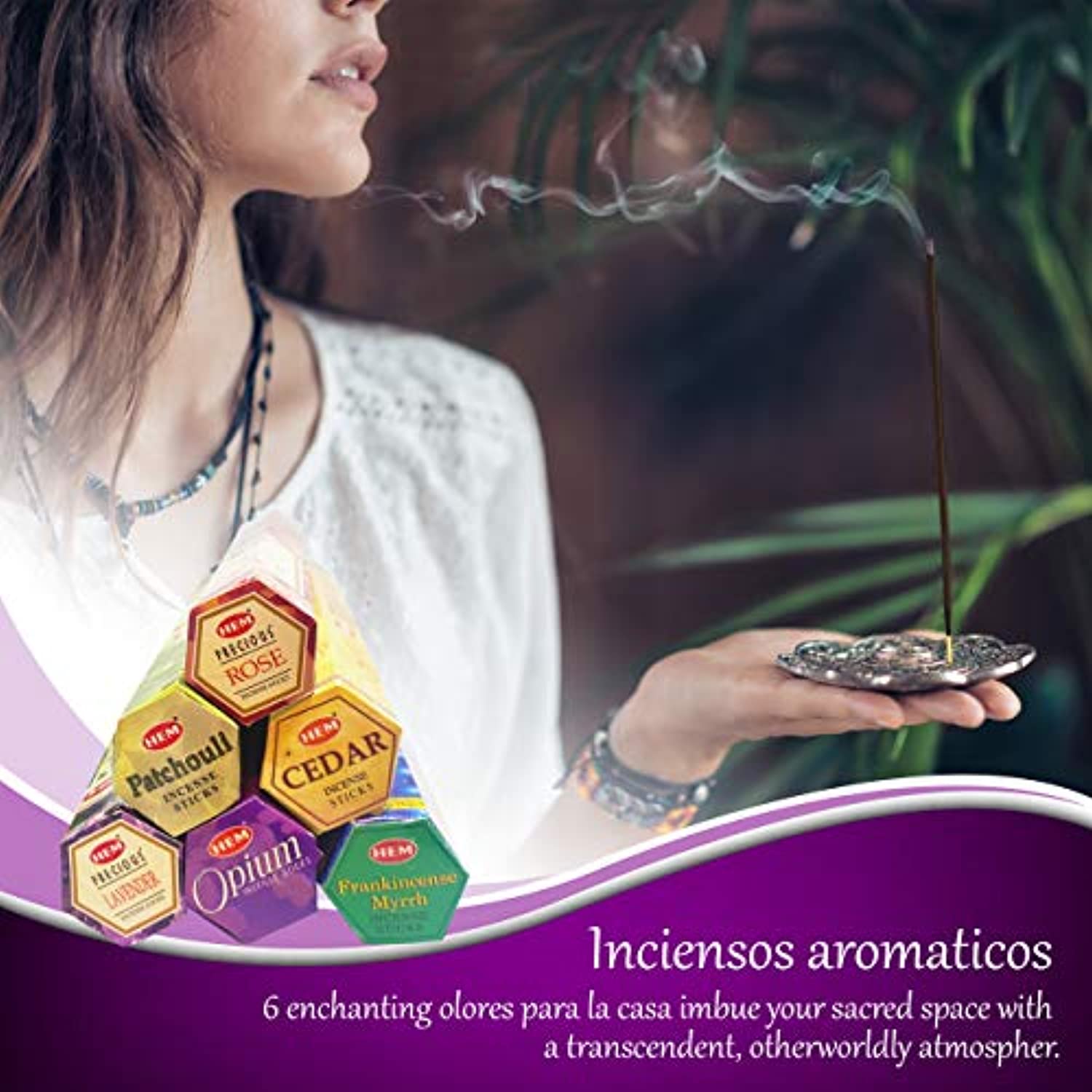 AurAmbiance Pagan Magic - Varillas de incienso para decoración de brujas y brujas