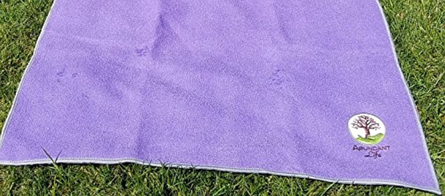 Toalla para Tapete de yoga, mejora el agarre de la alfombrilla y reduce el deslizamiento, microfibra superabsorbente, lavable a máquina.