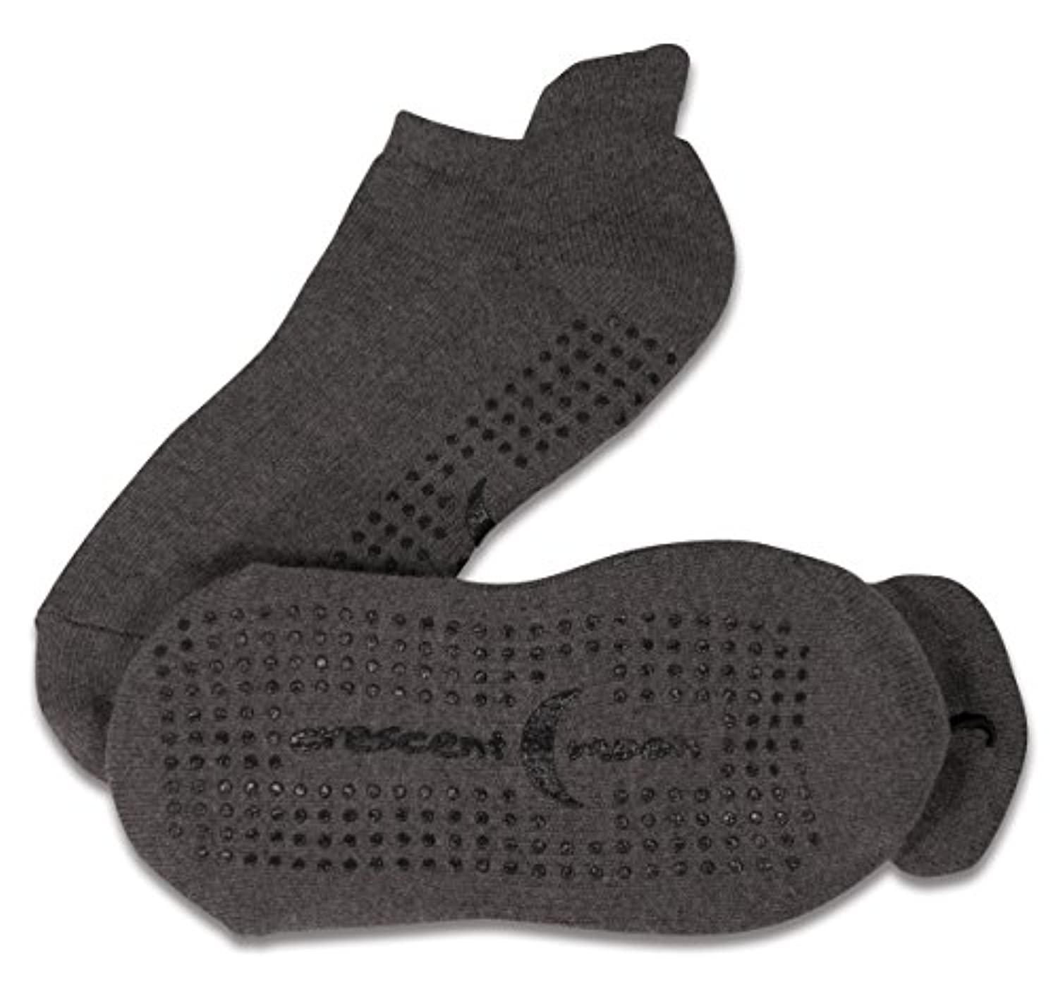 Crescent Moon Exersocks - Calcetines antideslizantes (3 unidades), color gris