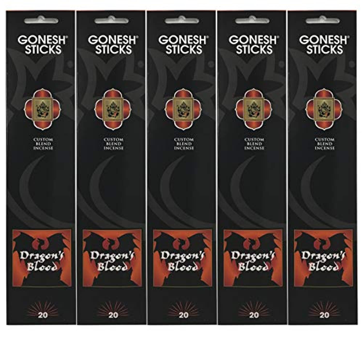 Incienso Gonesh Extra Rich Collection – Dragon 'S Blood – 5 paquetes (100 total)