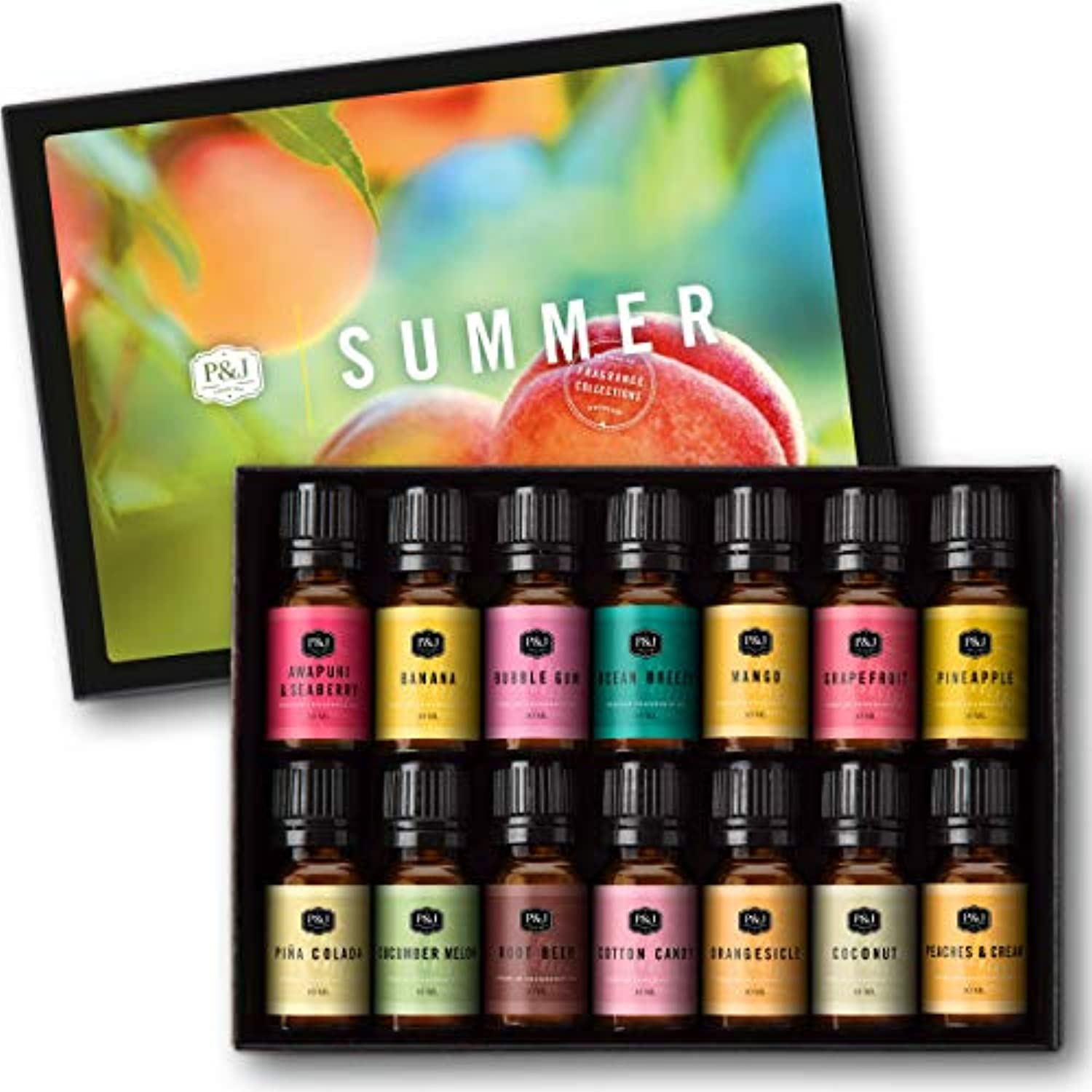 Verano Set de 14 Premium Grade Aceites con fragancia – 10 ml