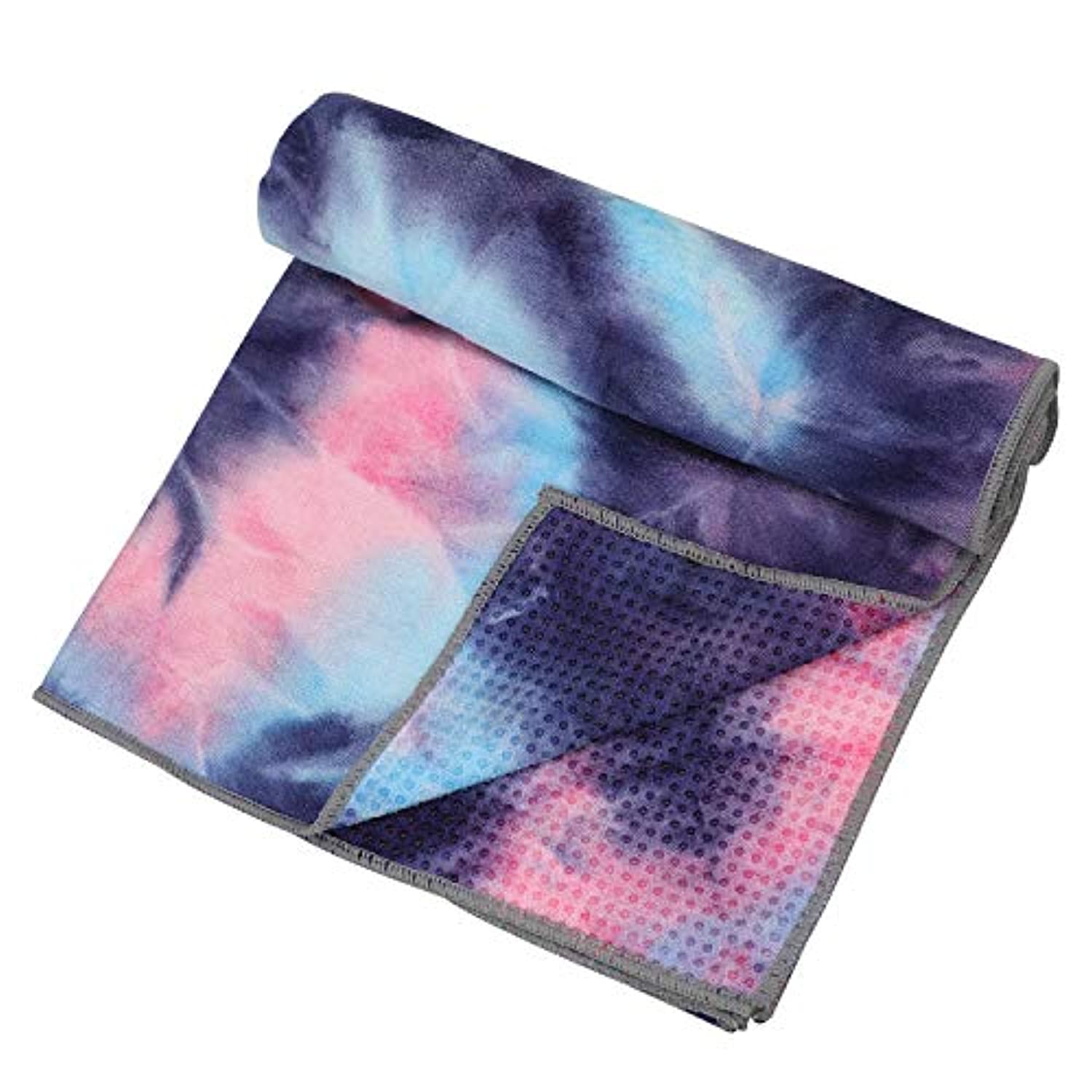 Toallas de yoga, toalla de yoga antideslizante, textura de gofre antideslizante, 100% absorbente de microfibra sin olor, toalla de yoga de tamaño estándar de 24 pulgadas x 72 pulgadas, para yoga caliente, Bikram, Pilates