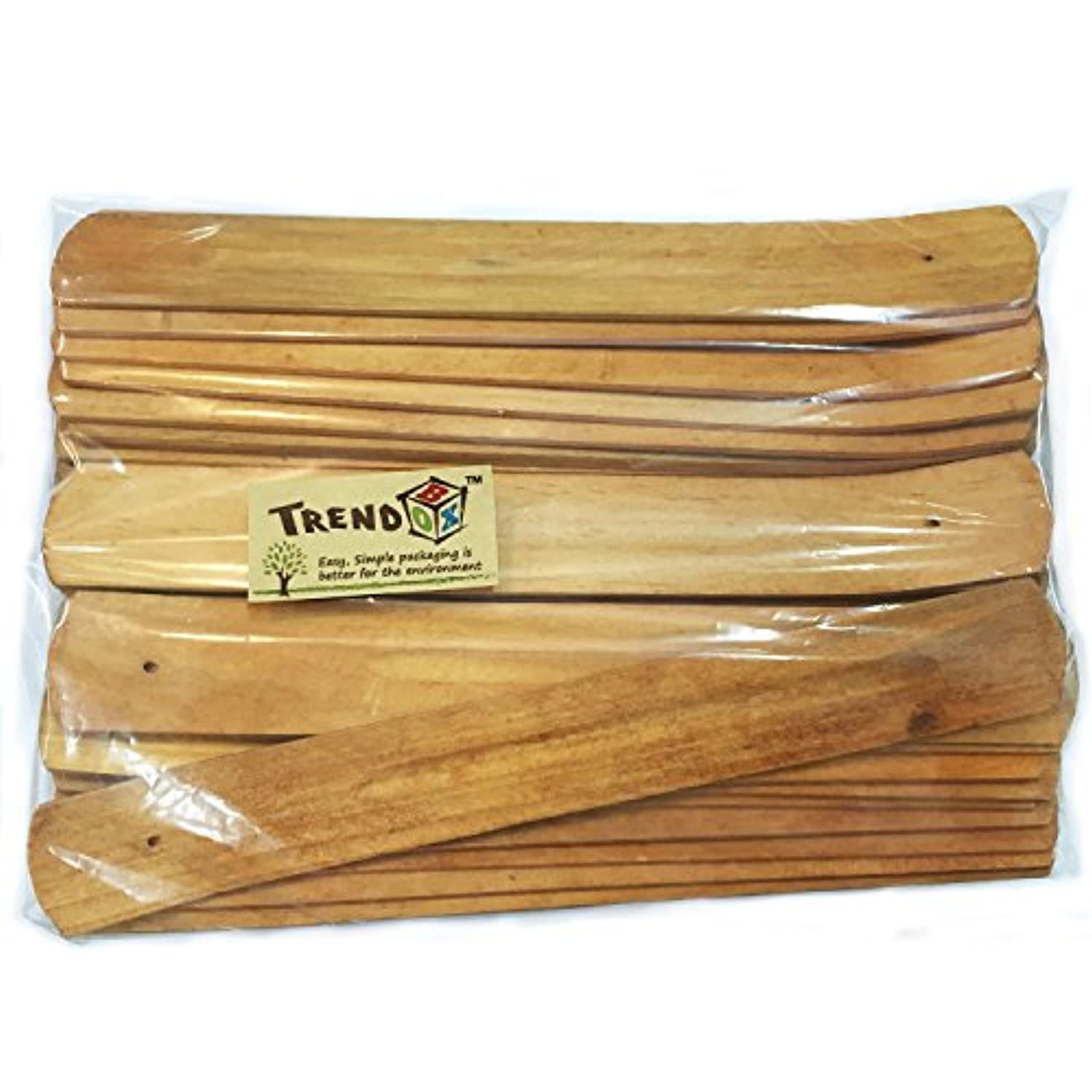 TrendBox - Juego de 30 soportes para varillas de incienso (madera, hecho a mano), diseño budista