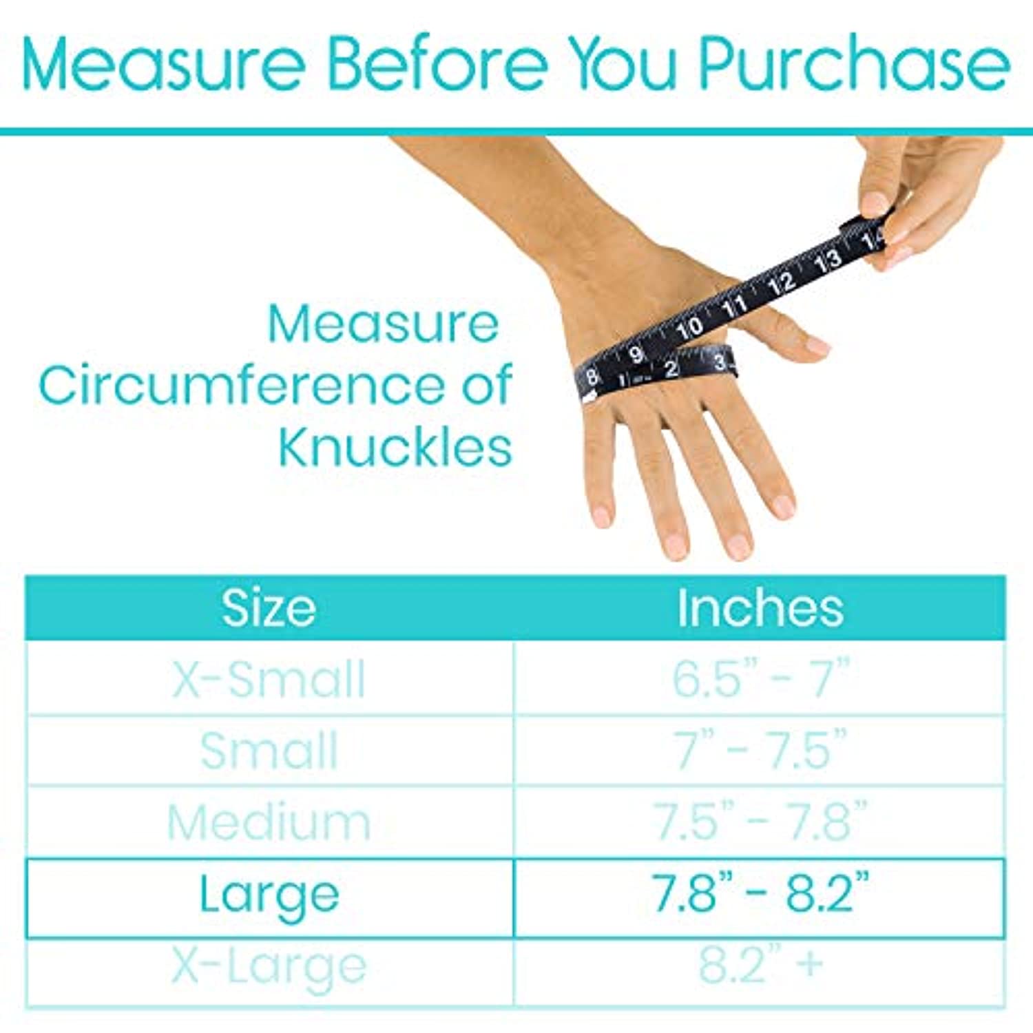 Guantes de compresión para reumatoide y la osteoartritis, guantes para la artritis de VIVE, los guantes para las manos proveen alivio al dolor articular por artrosis, para hombres y mujeres, con dedos libres, L, 2