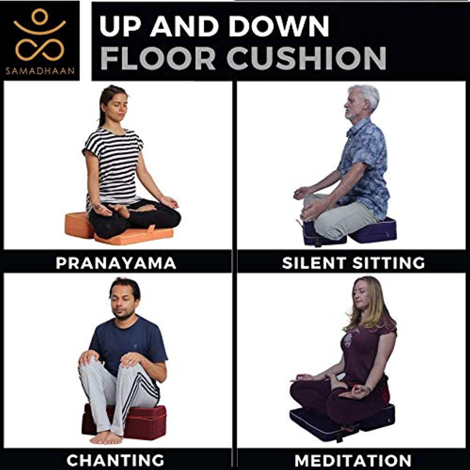 Samadhaan - Cojín para yoga y meditación