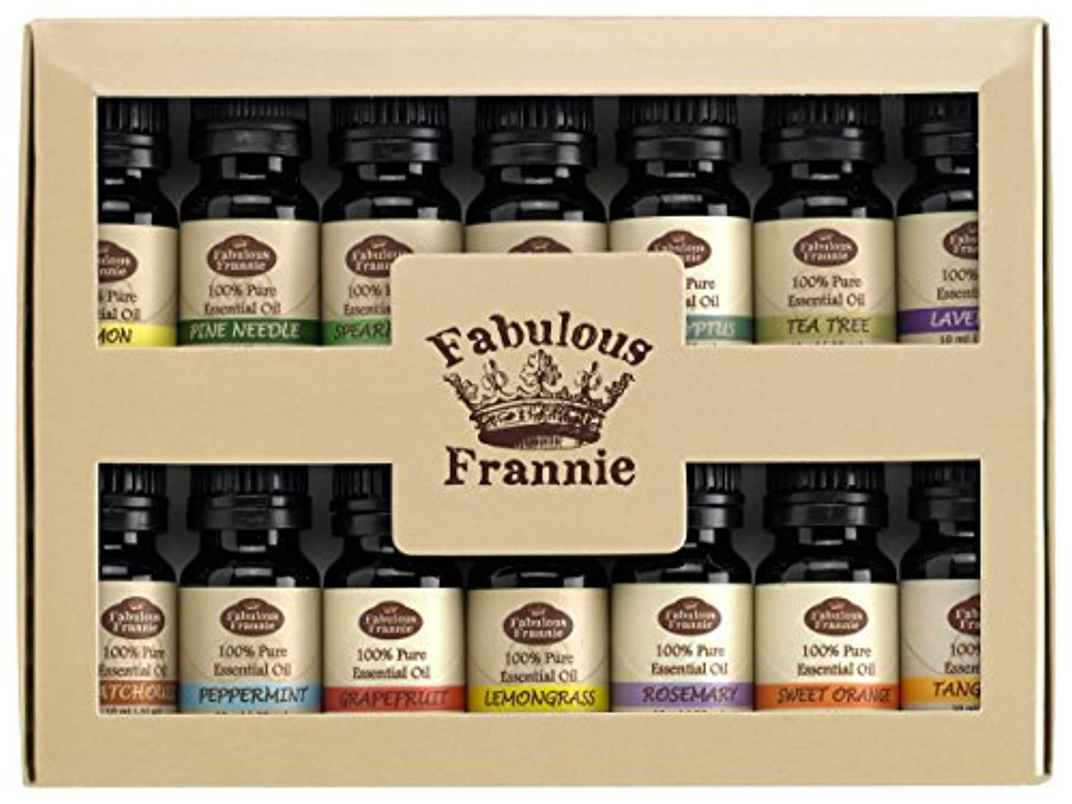 Juego de aceites esenciales Fabulous Frannie para aromaterapia, 100% grado terapéutico puro