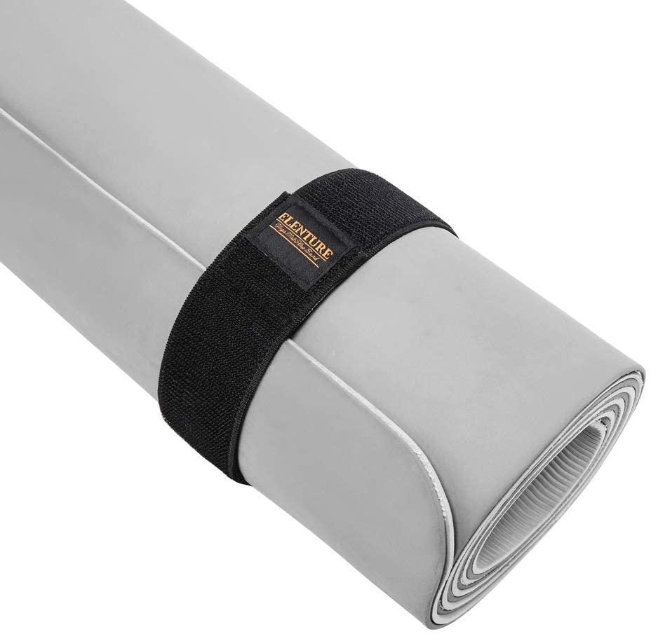 Correa de velcro para esterilla de yoga de ELENTURE – mantiene tu alfombrilla firmemente enrollada y segura, se adapta a la mayoría de tamaños de colchonetas, 22.8 pulgadas de largo x 2 pulgadas de ancho (alfombrilla no incluida).