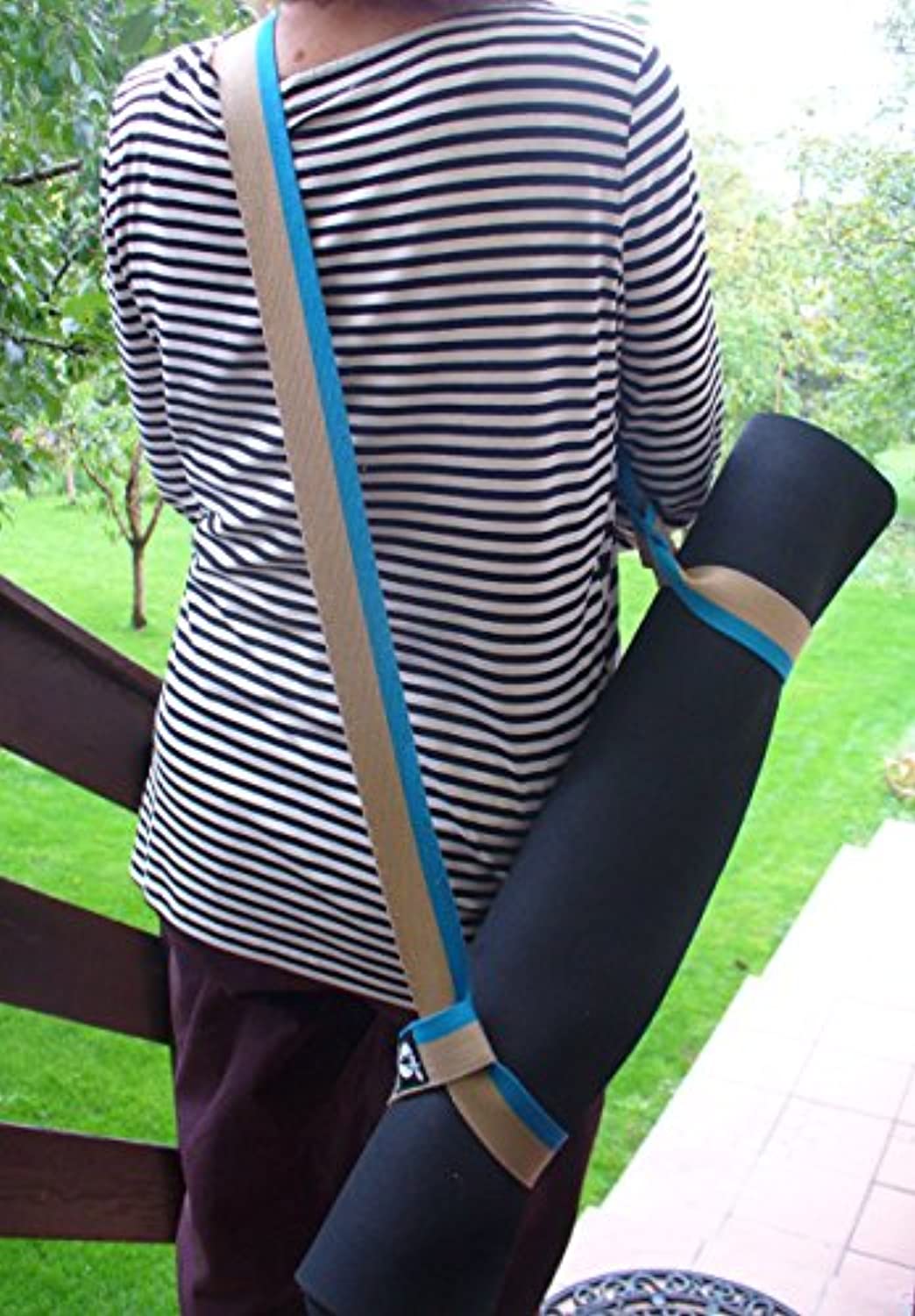 FitLifestyleCo Yoga Mat Strap - Carrying Sling - Durable Cotton - 4 Colors