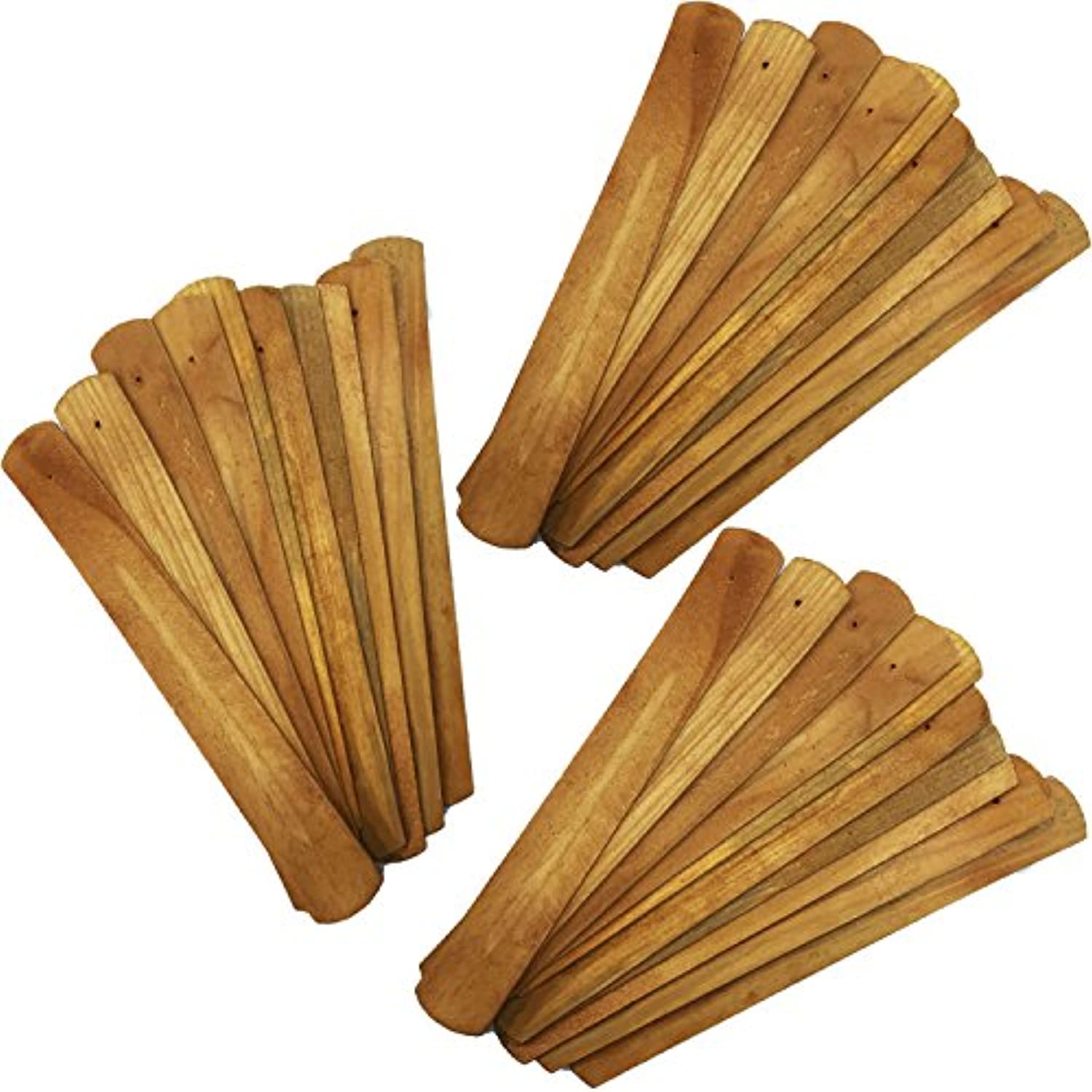 TrendBox - Juego de 30 soportes para varillas de incienso (madera, hecho a mano), diseño budista