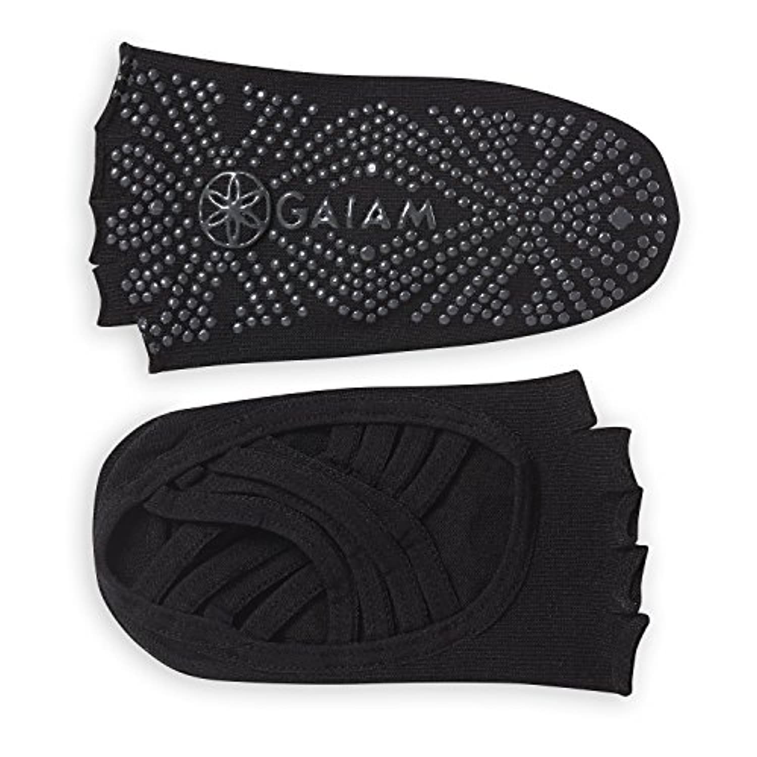 Gaiam - Calcetines de yoga para estudio premium antideslizante para mujer y hombre