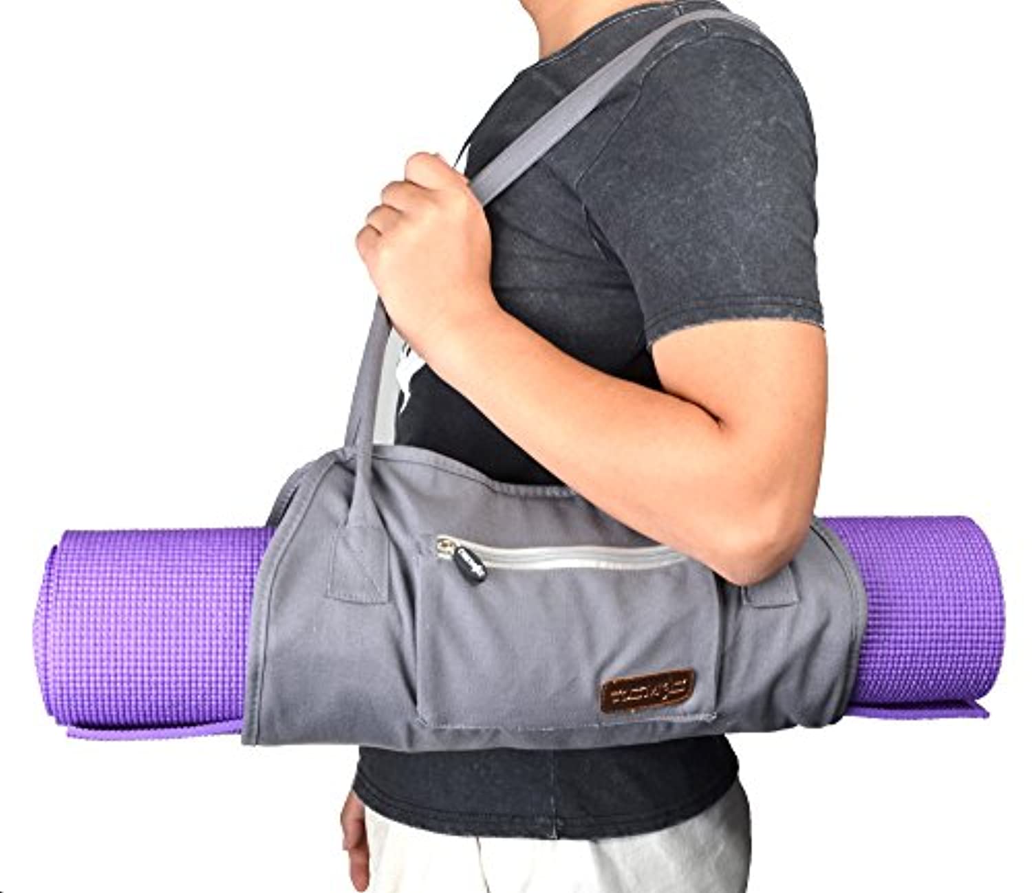 Cosmos Ejercicio Yoga Mat Correa de Hombro Bolso con interior y fuera storge bolsillo (Mat de yoga no incluida)