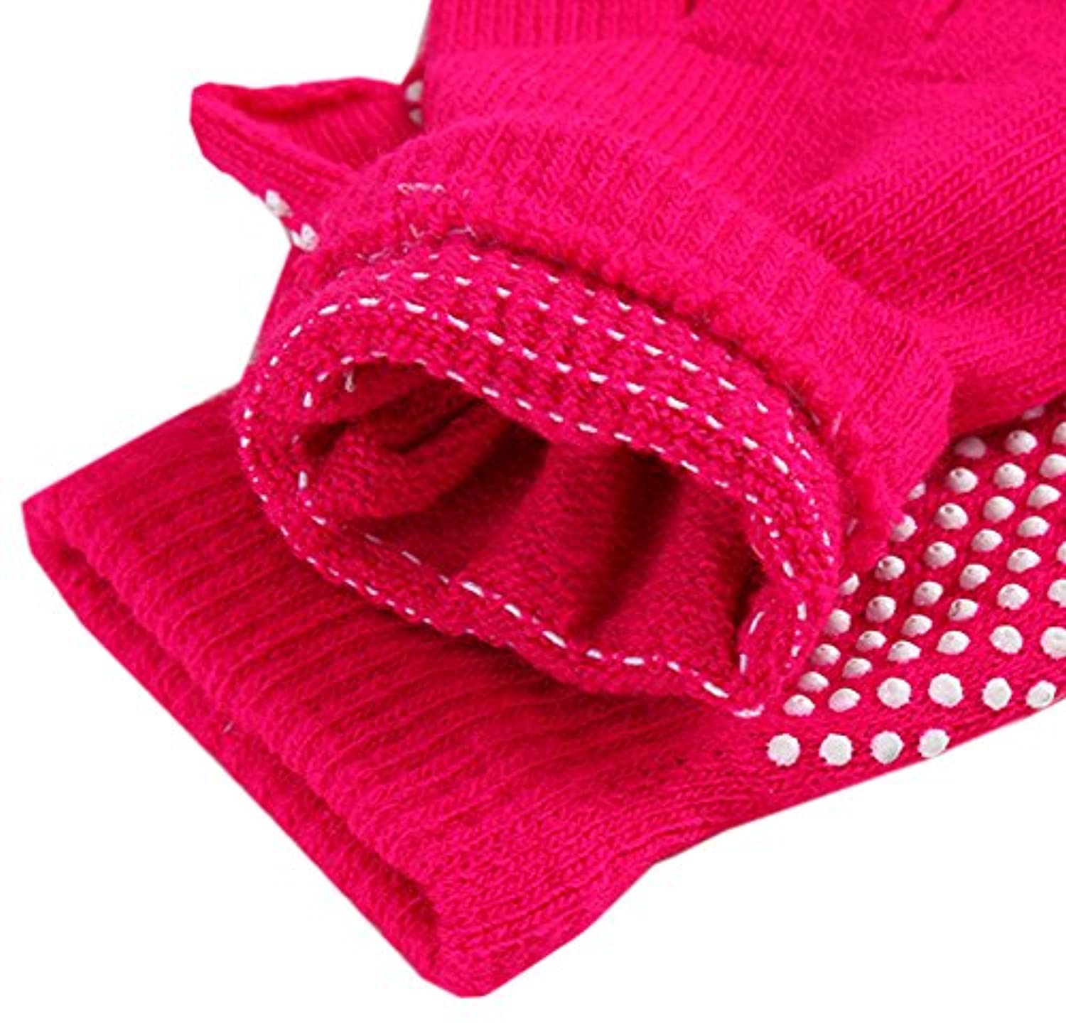zaptex algodón Yoga Guantes Fingerless antideslizante unidades), diseño de 2