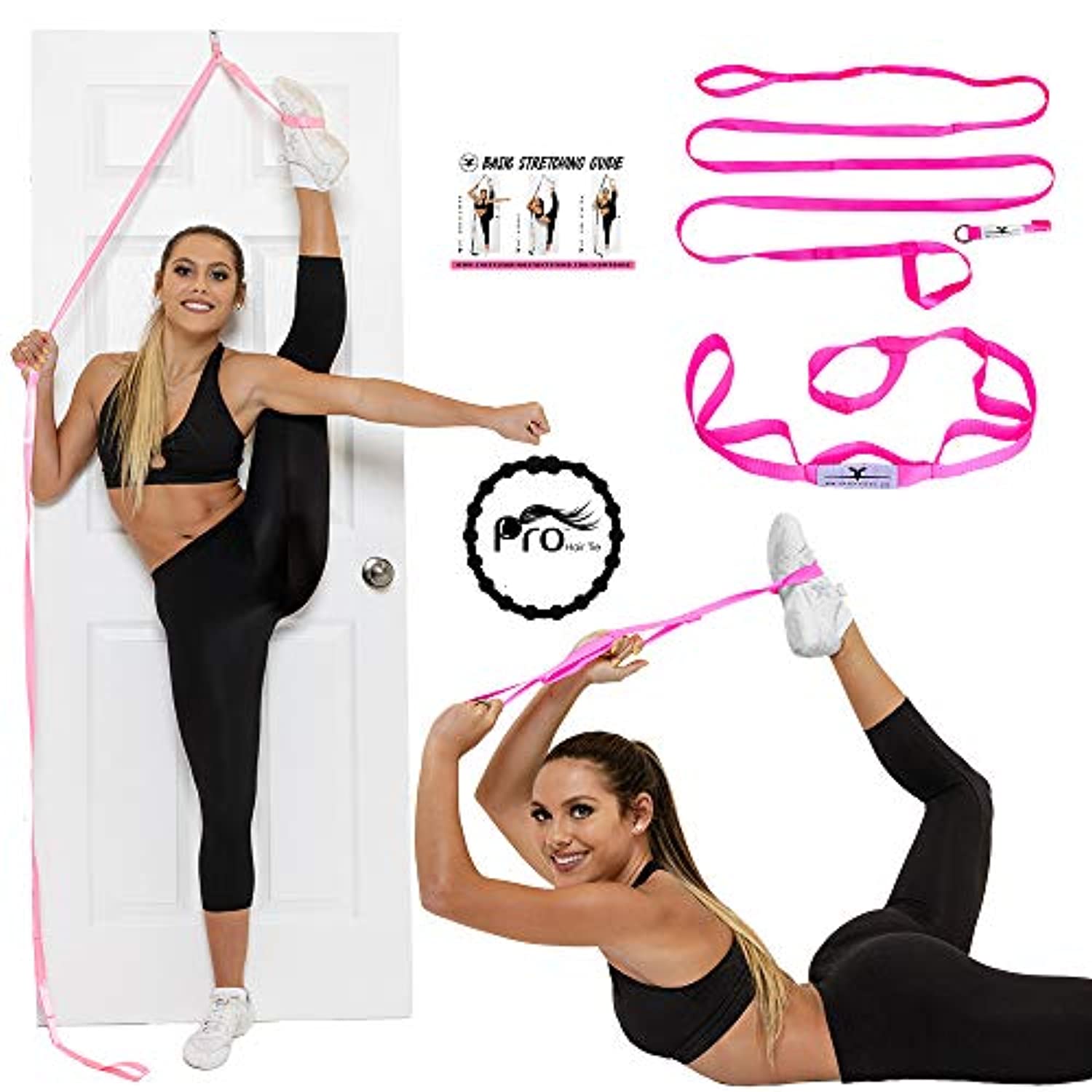 Stunt Soporte Mejor Venta de puerta Flexibilidad y estiramiento correa de pierna, ideal para Cheer, dance Gimnasia, o cualquier deporte. -