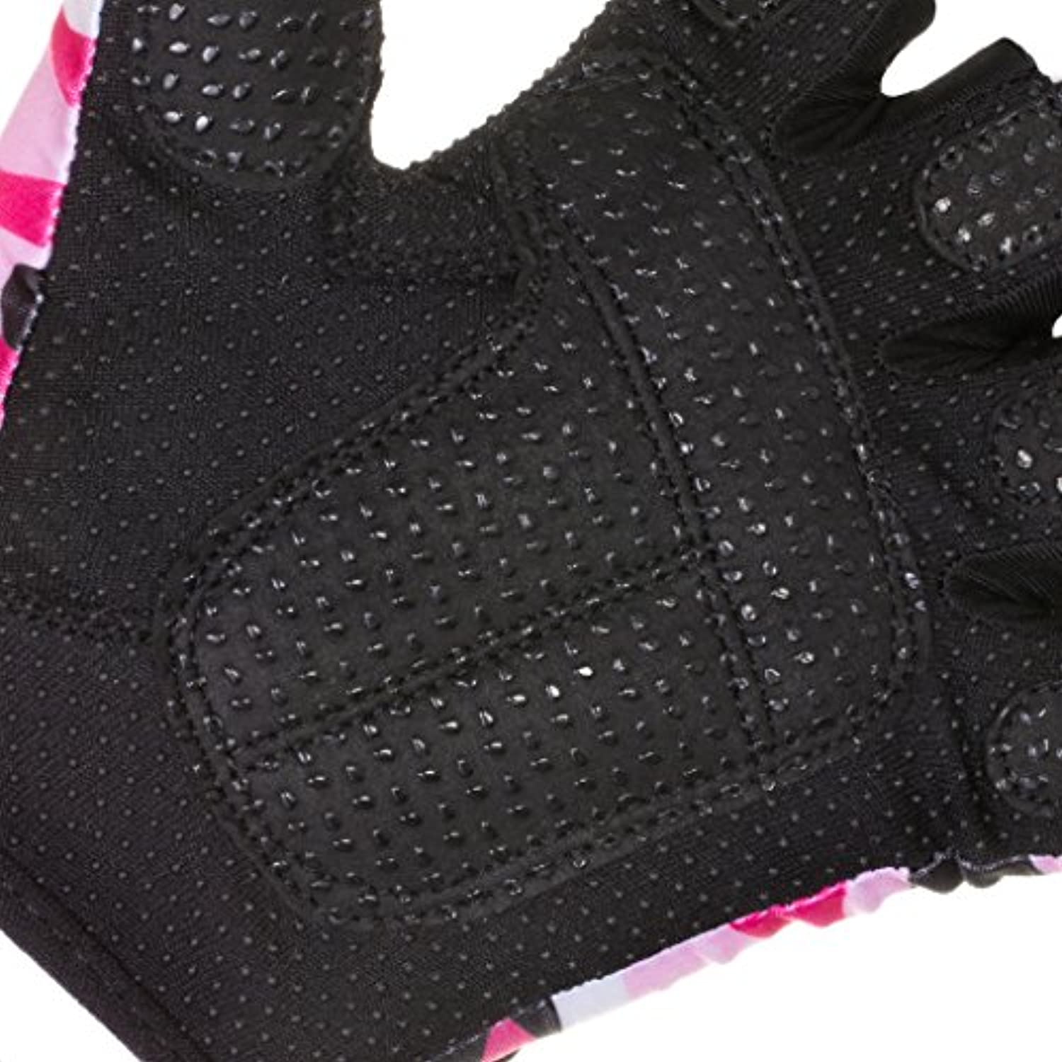 Contraband Pink Label 5217 - Guantes de elevación con estampado de camuflaje para mujer (par) - Ligeros veganos medianos acolchados de microfibra amara cuero con agarre de silicona