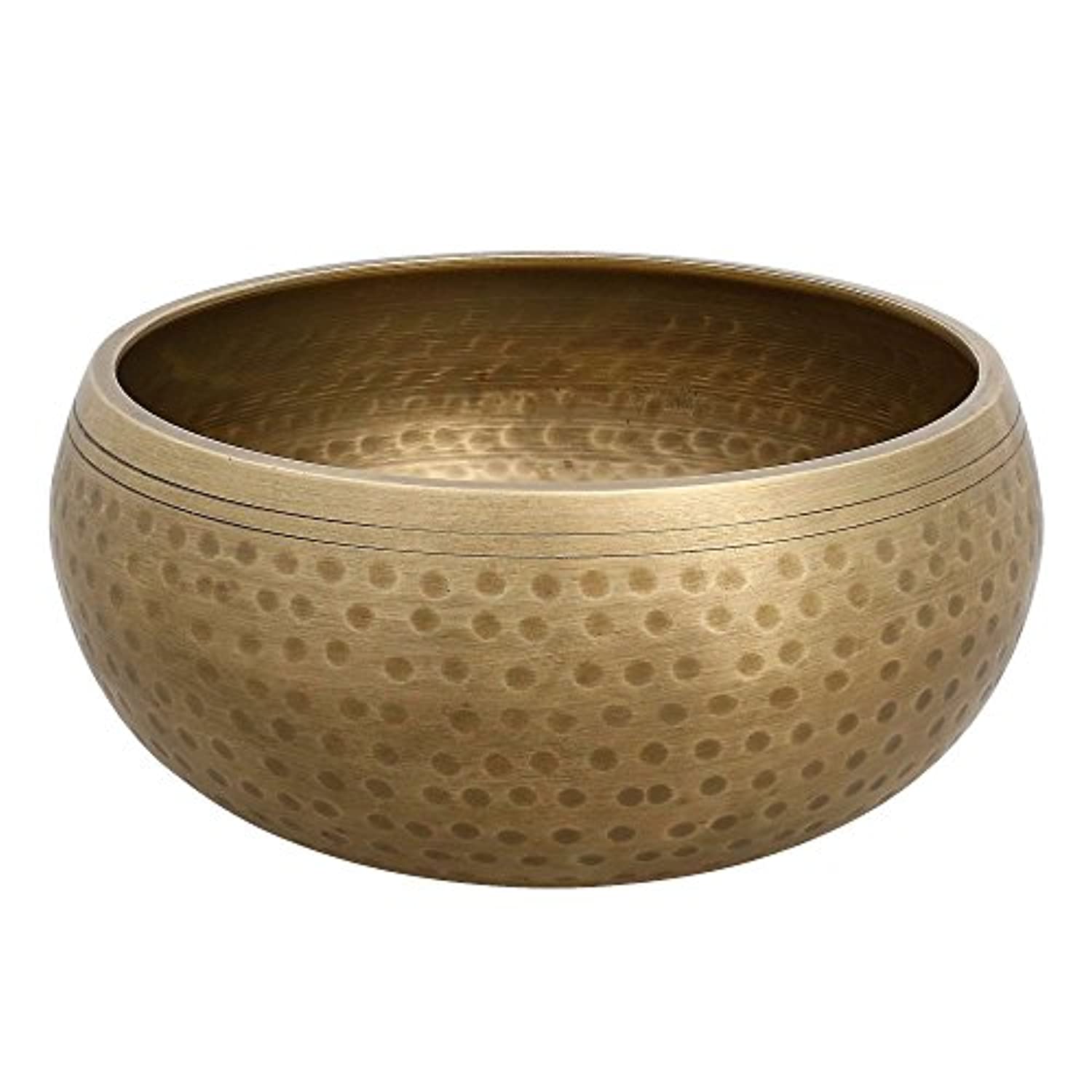 Cuenco tibetano budista grande con cojín de la India para meditación sanación sonido oración percusión instrumento musical 5 pulgadas