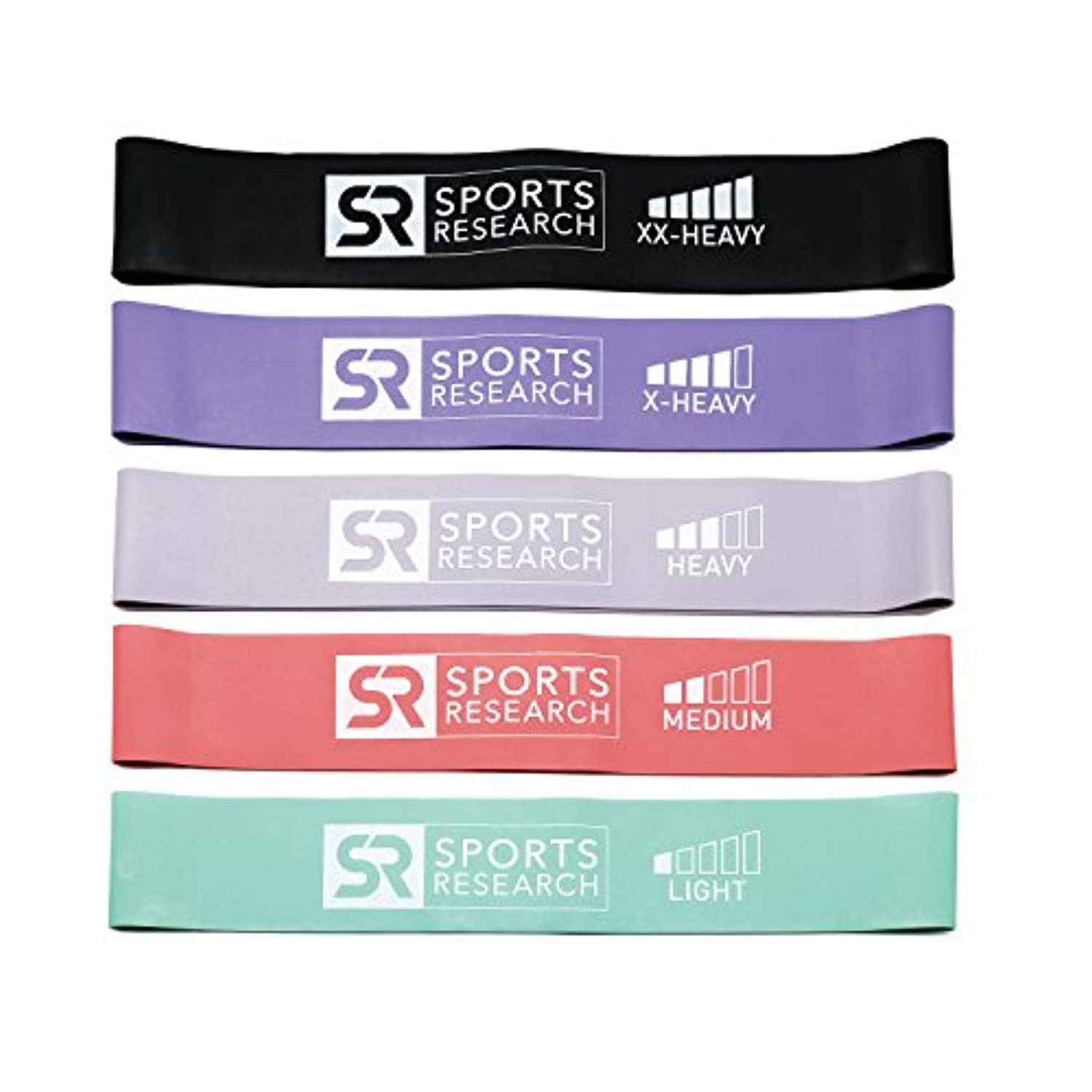 Bandas de resistencia Sweet Sweat Mini Loop | Bandas de cadera para sentadillas y estallidos | Mini bandas de terapia | Incluye bolsa de transporte de malla gratis