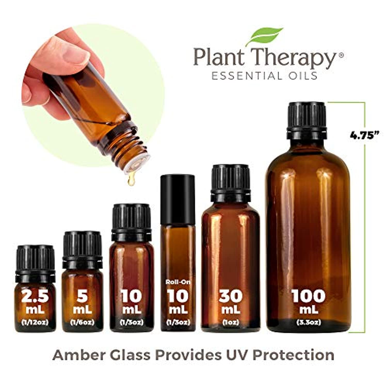 Plant Therapy Juego de aceite esencial de limón, lavanda y menta 0.3 fl oz (1/3 oz) 100% puro, sin diluir, grado terapéutico