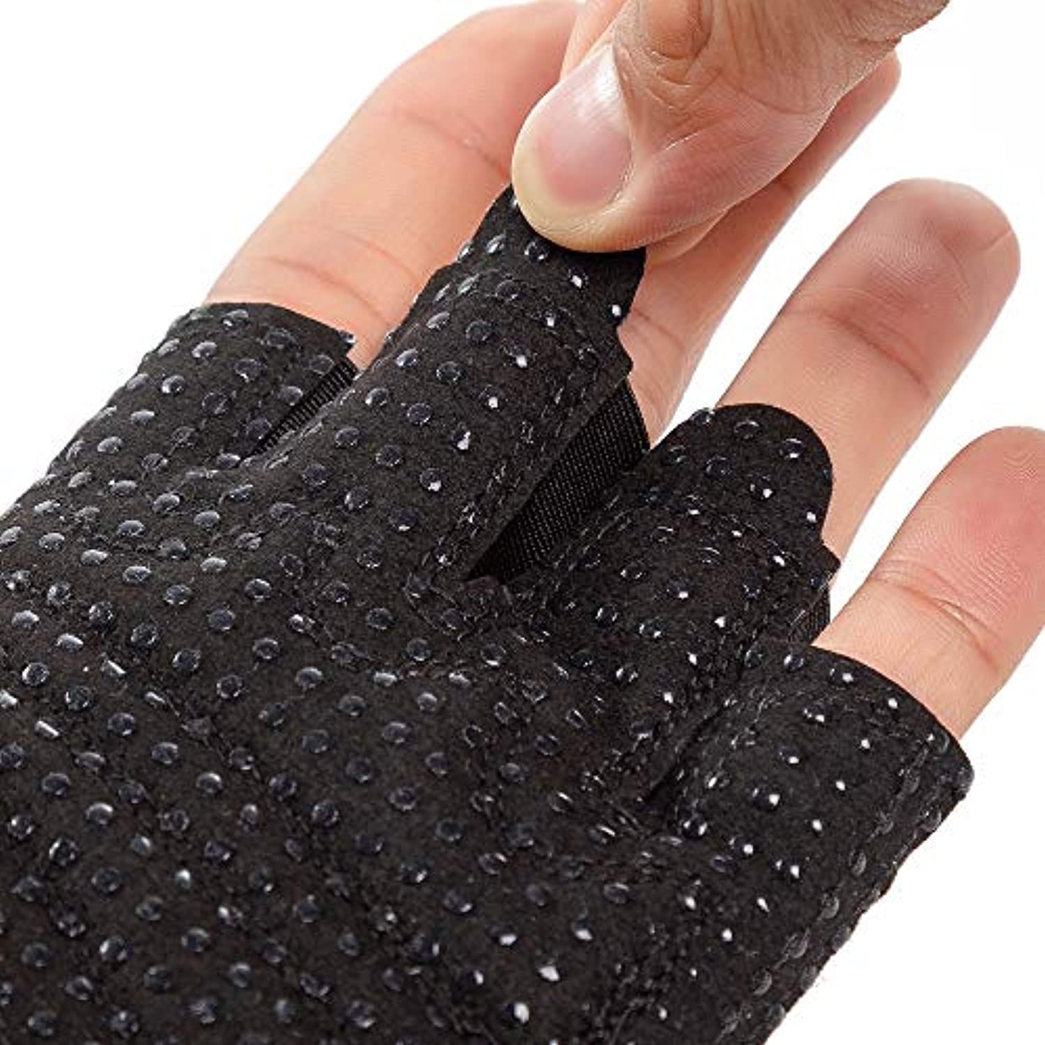 FJZLIFE - Guantes de fitness para entrenamiento cruzado, levantamiento de pesas, ciclismo, culturismo, yoga, dominadas y fitness, palma de agarre de silicona mejorada, mejora tu fitness sin rasgaduras de mano
