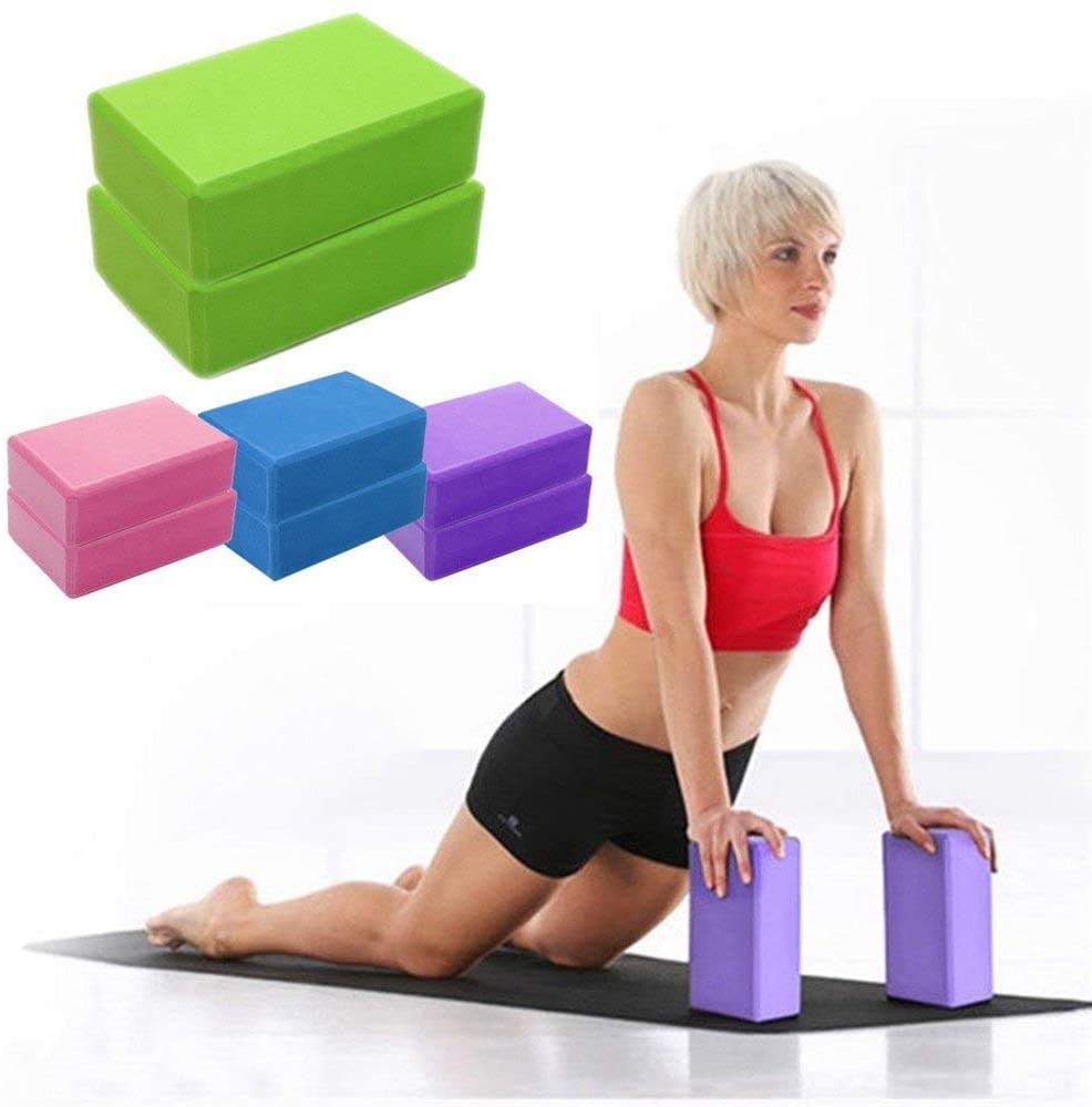 CWM - Bloque de yoga (1 – 2 unidades, espuma EVA de alta densidad, para apoyar y profundizar posturas