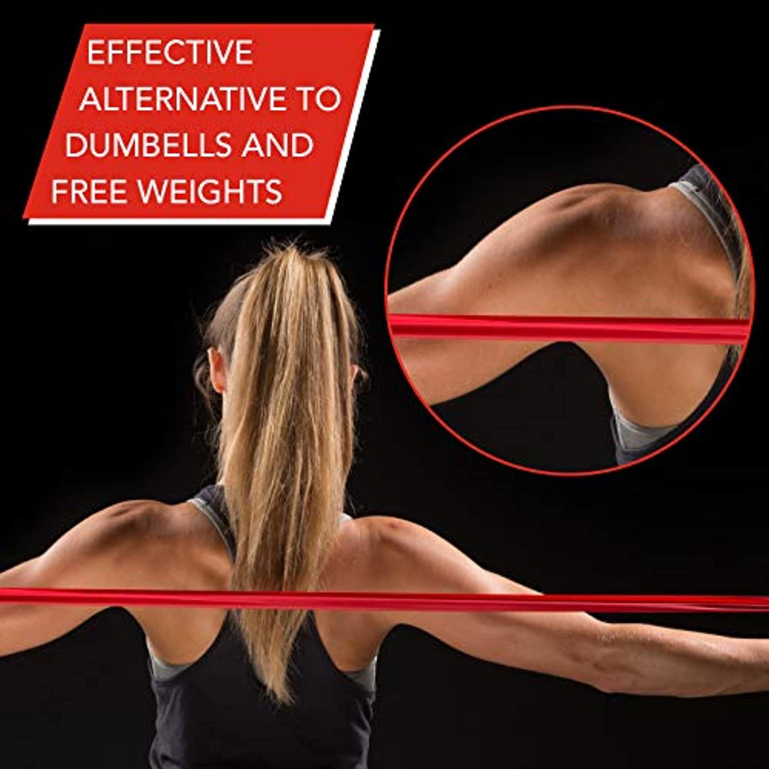 TheraBand - Juego de bandas de resistencia, banda elástica profesional no látex para ejercicios de cuerpo superior e inferior, entrenamiento de fuerza sin pesos, terapia física, pilates, rehabilitación