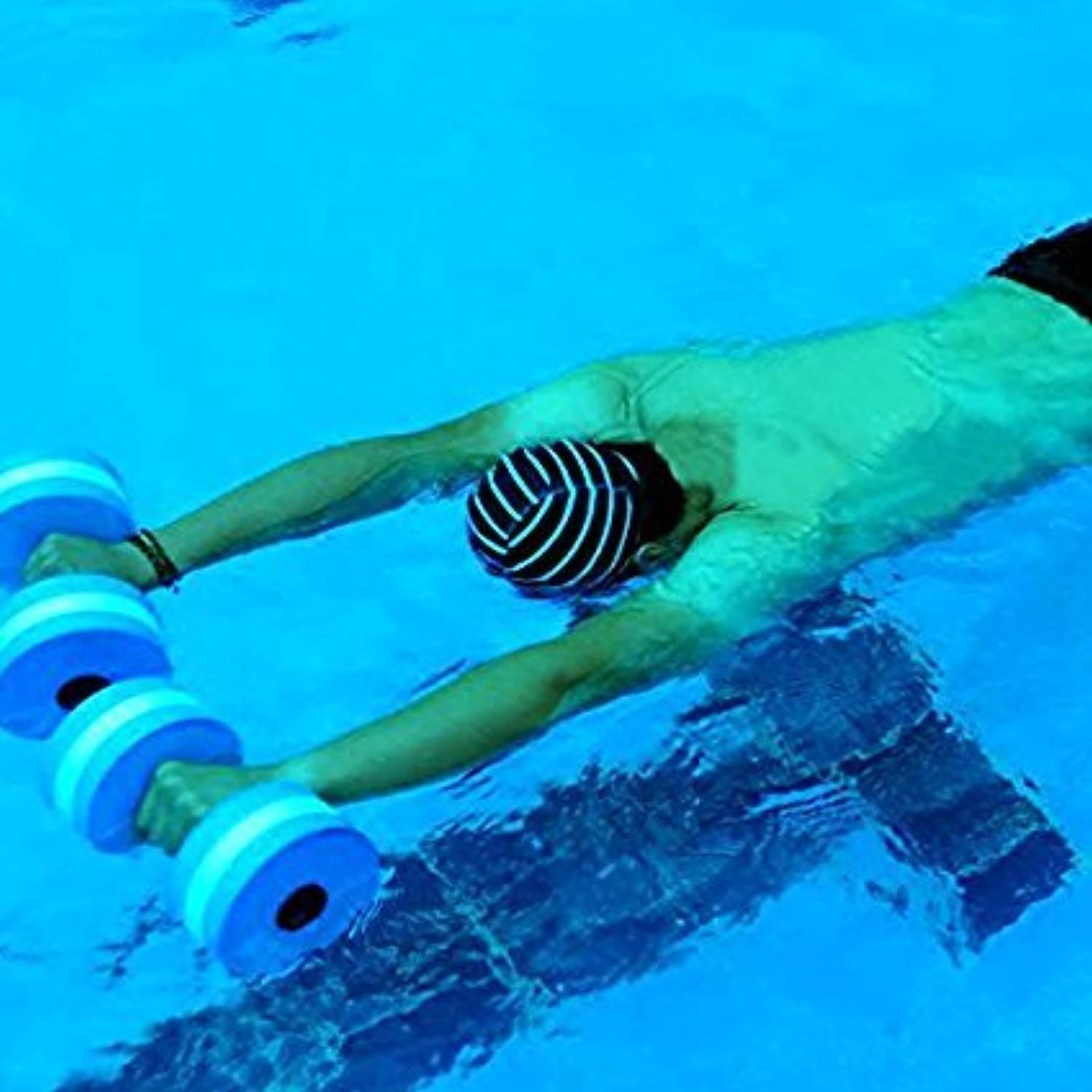 Bigboss Deportes Ejercicio acuático Aqua Fitness Mancuernas Ejercicio Mano Barras – Juego de 2 – para Ejercicios aeróbicos de Agua