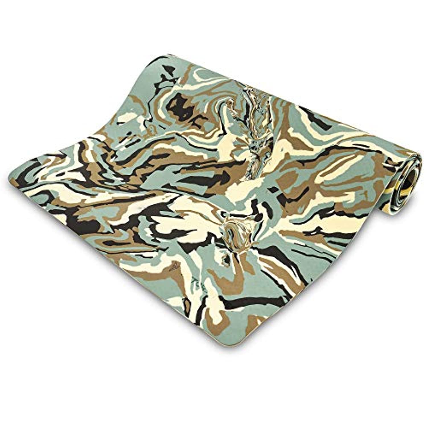 Victor Fitness - Esterilla de yoga ecológica hecha de un material TPE de primera calidad que proporciona textura antideslizante, perfecta para entrenamientos en interiores y exteriores, ideal para yoga caliente, pilates y bikram.