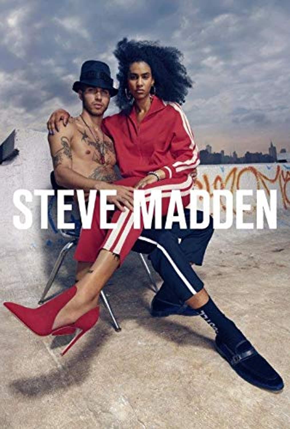 Steve Madden - Pulsera de cadena de acero inoxidable para hombre, 8.0 in