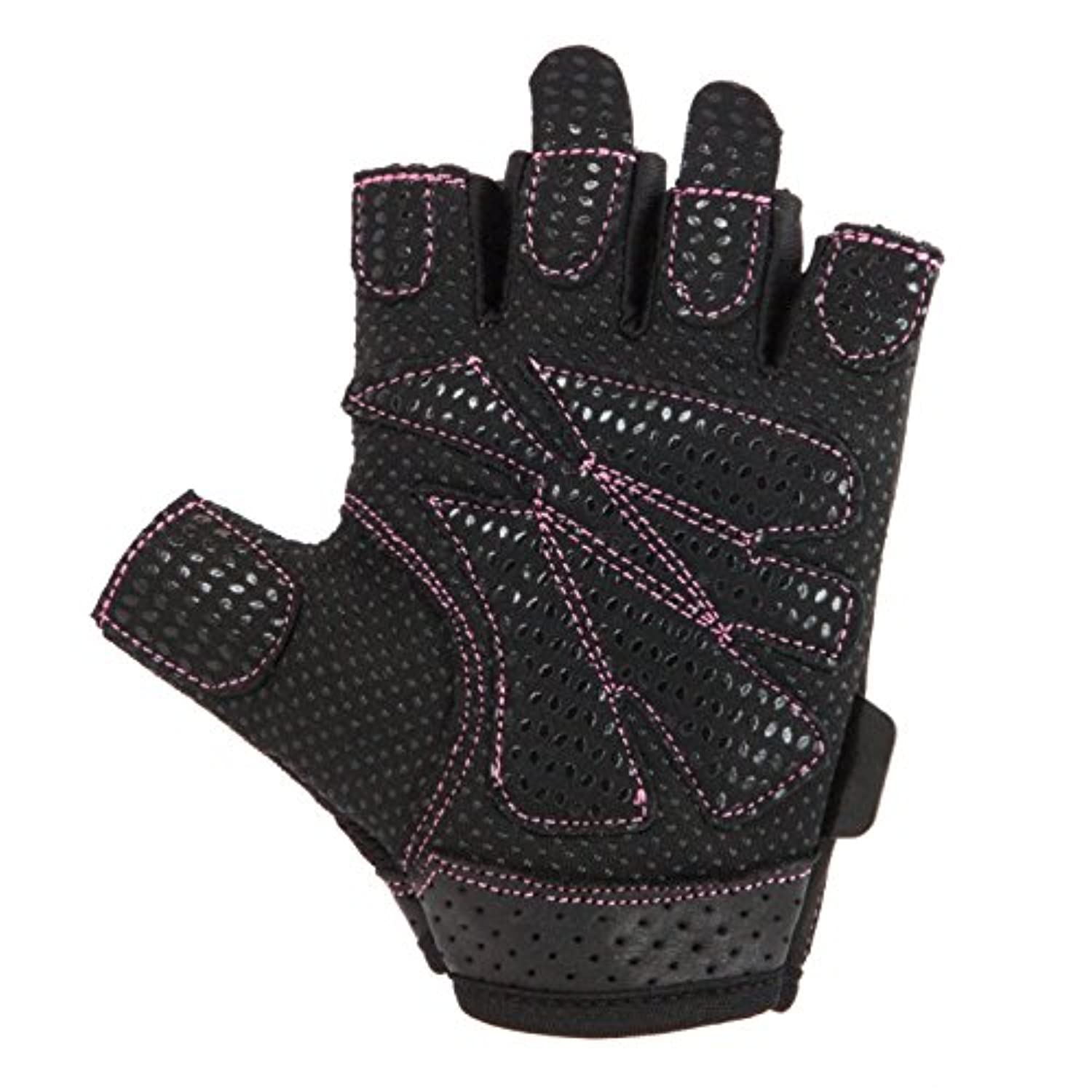 Contraband Pink Label 5137 Womens guantes de levantamiento de pesas w / Grip-Lock Padding (1 par)
