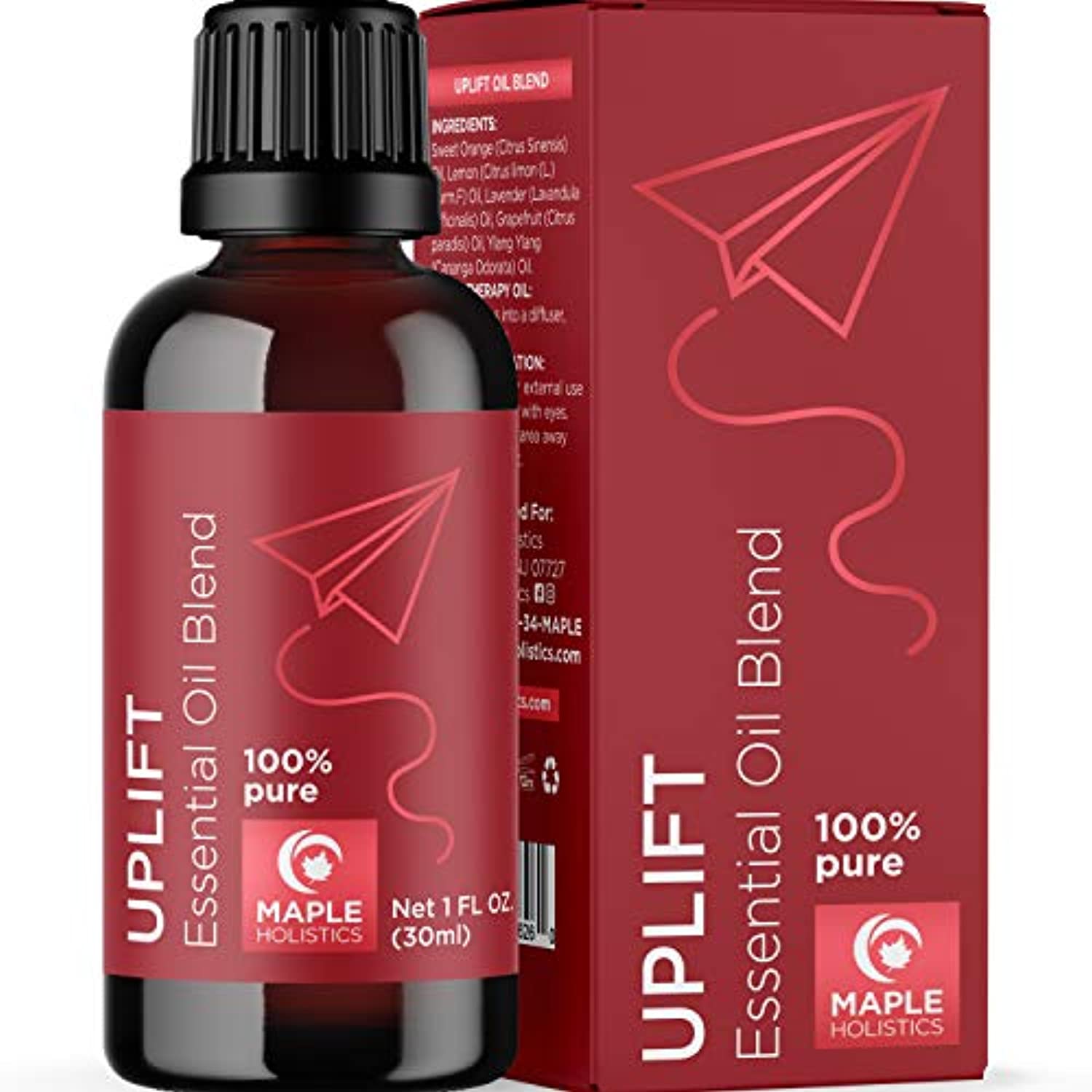 Happiness Aceite Esencial Levantamiento del estado de ánimo, mezclas de aceites esenciales para difusor con aceite esencial Ylang-Ylang, aceites esenciales calmantes, mezcla de aceites esenciales para mejorar el estado de ánimo y aliviar la fatiga