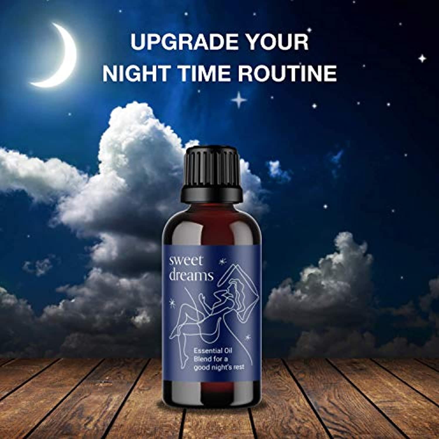 Aceites esenciales puros para un mejor sueño – Ayuda natural para dormir con mezcla de aceites esenciales de aromaterapia, aceite esencial de grado terapéutico para aliviar la ansiedad natural y aliviar el estado de ánimo y el insomnio con lavanda