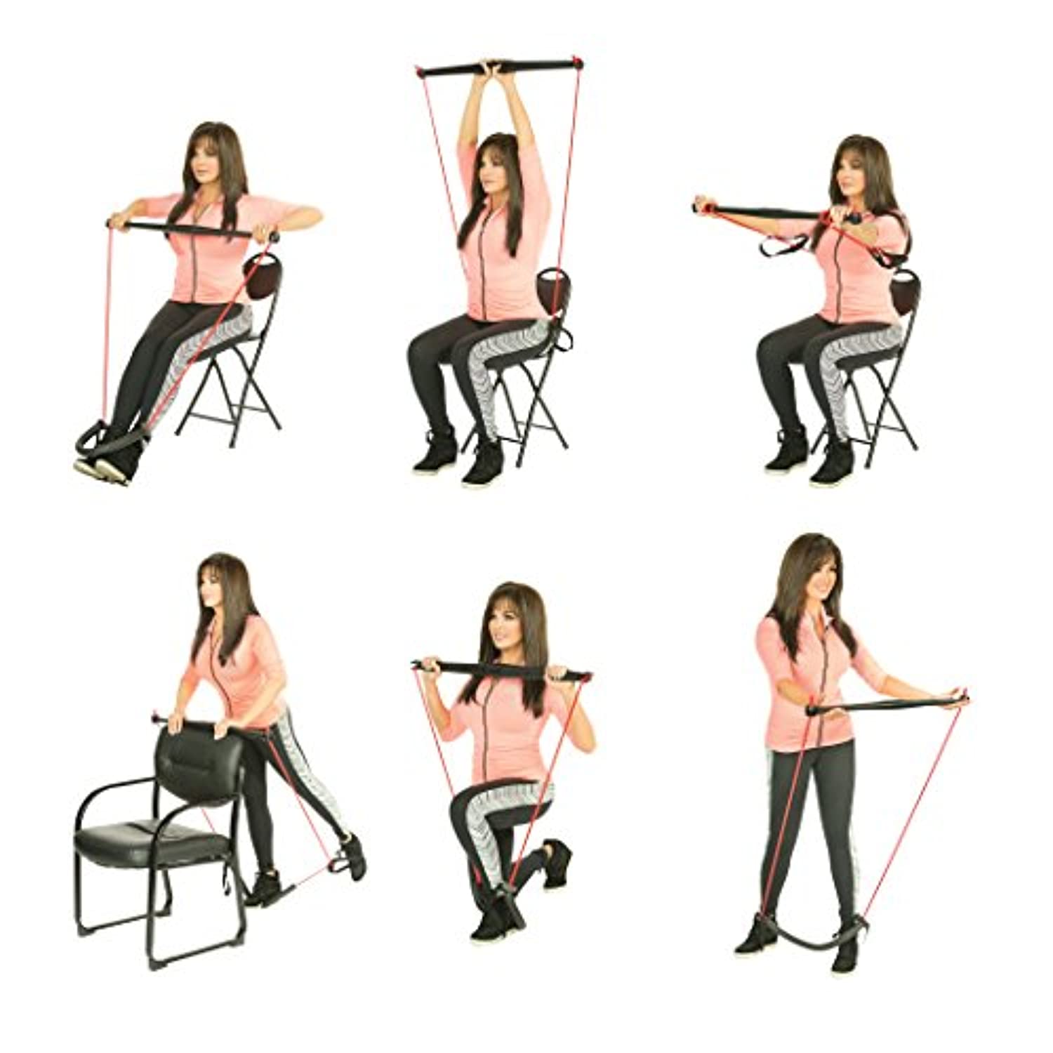 OFICIAL - Sistema BodyGym Core con Marie Osmond - Gimnasio portátil para casa, para fuerza y resistencia