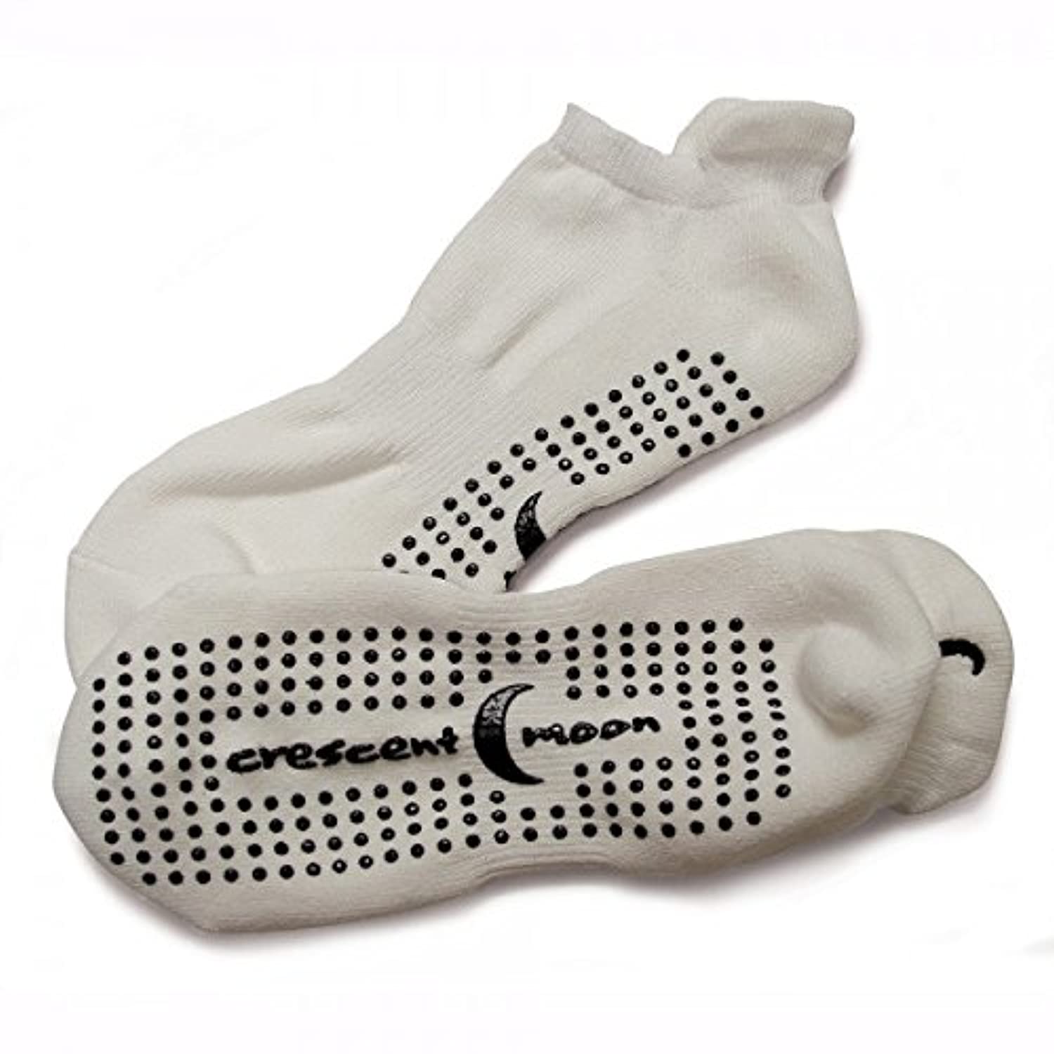 Crescent Moon - Calcetines antideslizantes (3 unidades), color blanco