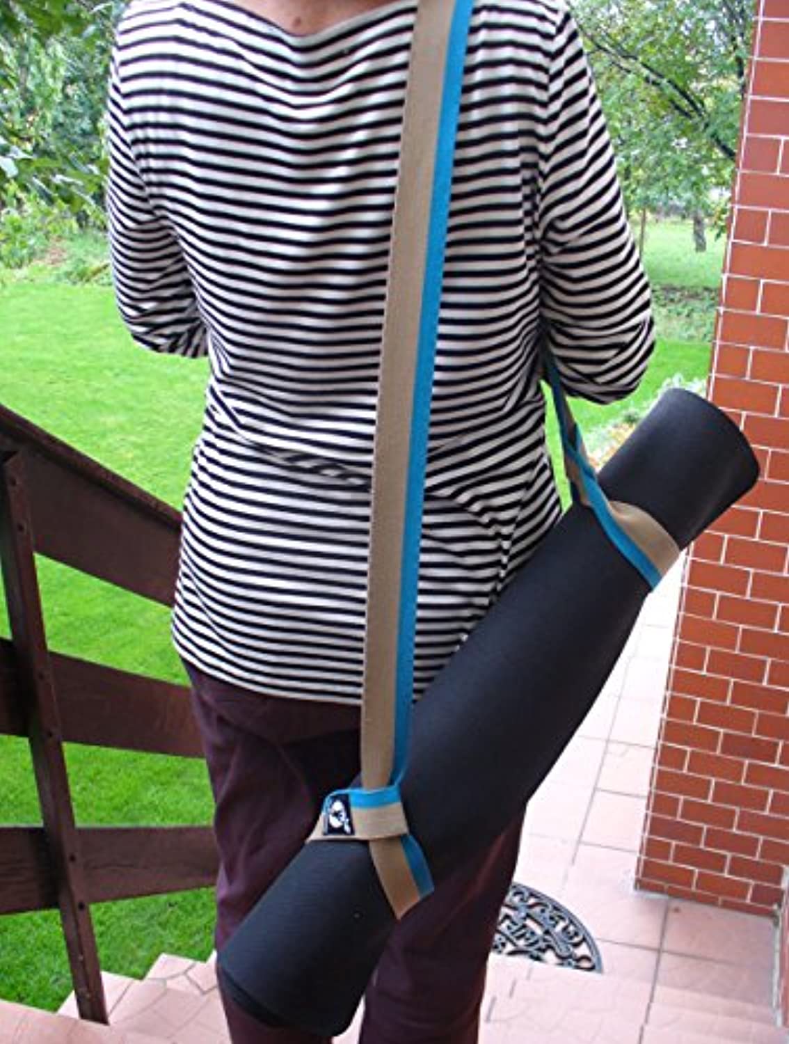 FitLifestyleCo Yoga Mat Strap - Carrying Sling - Durable Cotton - 4 Colors