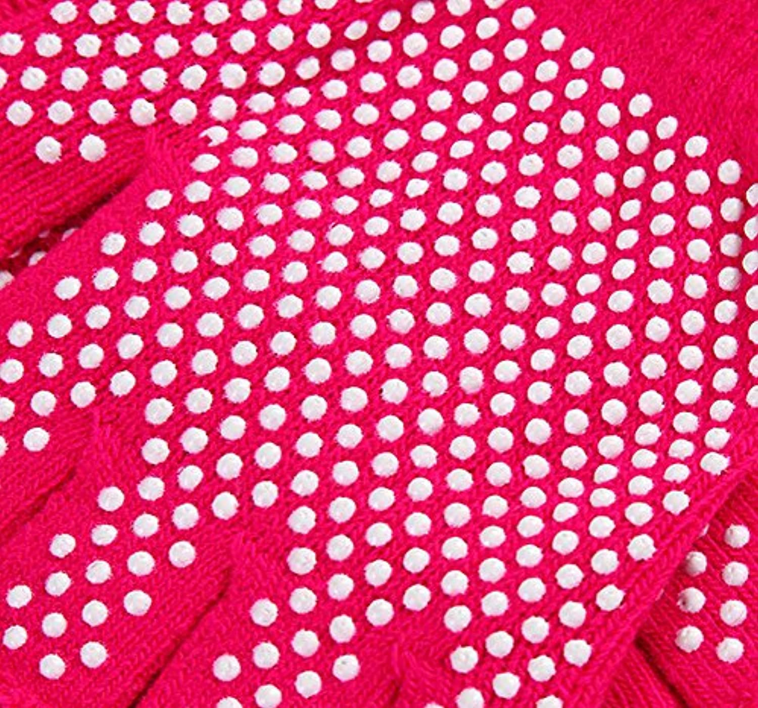 zaptex algodón Yoga Guantes Fingerless antideslizante unidades), diseño de 2