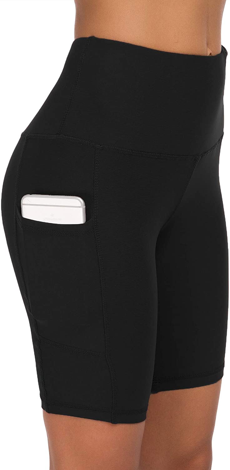 Custer's Night - Pantalones de yoga con cintura alta y bolsillo, control de abdomen, tejido de 4 vías, pantalones elásticos