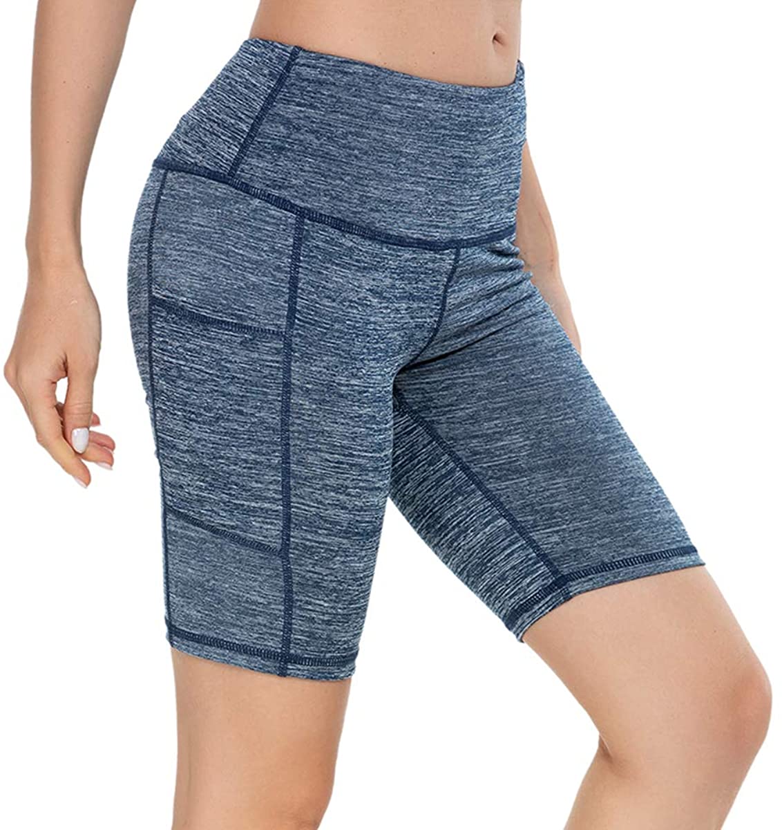 Custer's Night - Pantalones de yoga con cintura alta y bolsillo, control de abdomen, tejido de 4 vías, pantalones elásticos