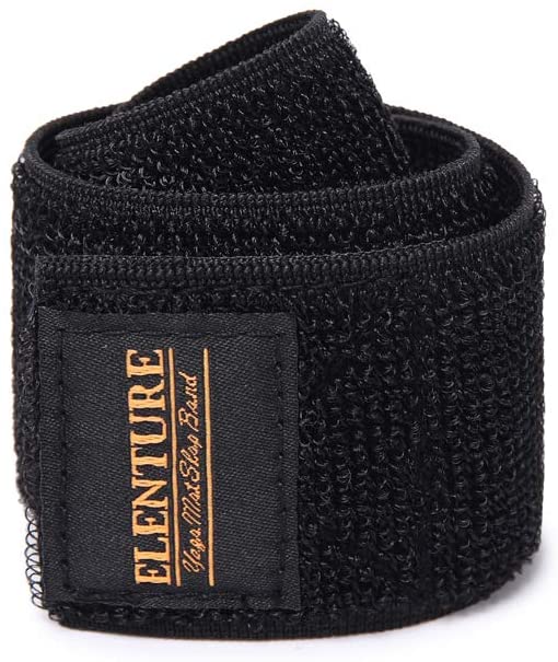 Correa de velcro para esterilla de yoga de ELENTURE – mantiene tu alfombrilla firmemente enrollada y segura, se adapta a la mayoría de tamaños de colchonetas, 22.8 pulgadas de largo x 2 pulgadas de ancho (alfombrilla no incluida).
