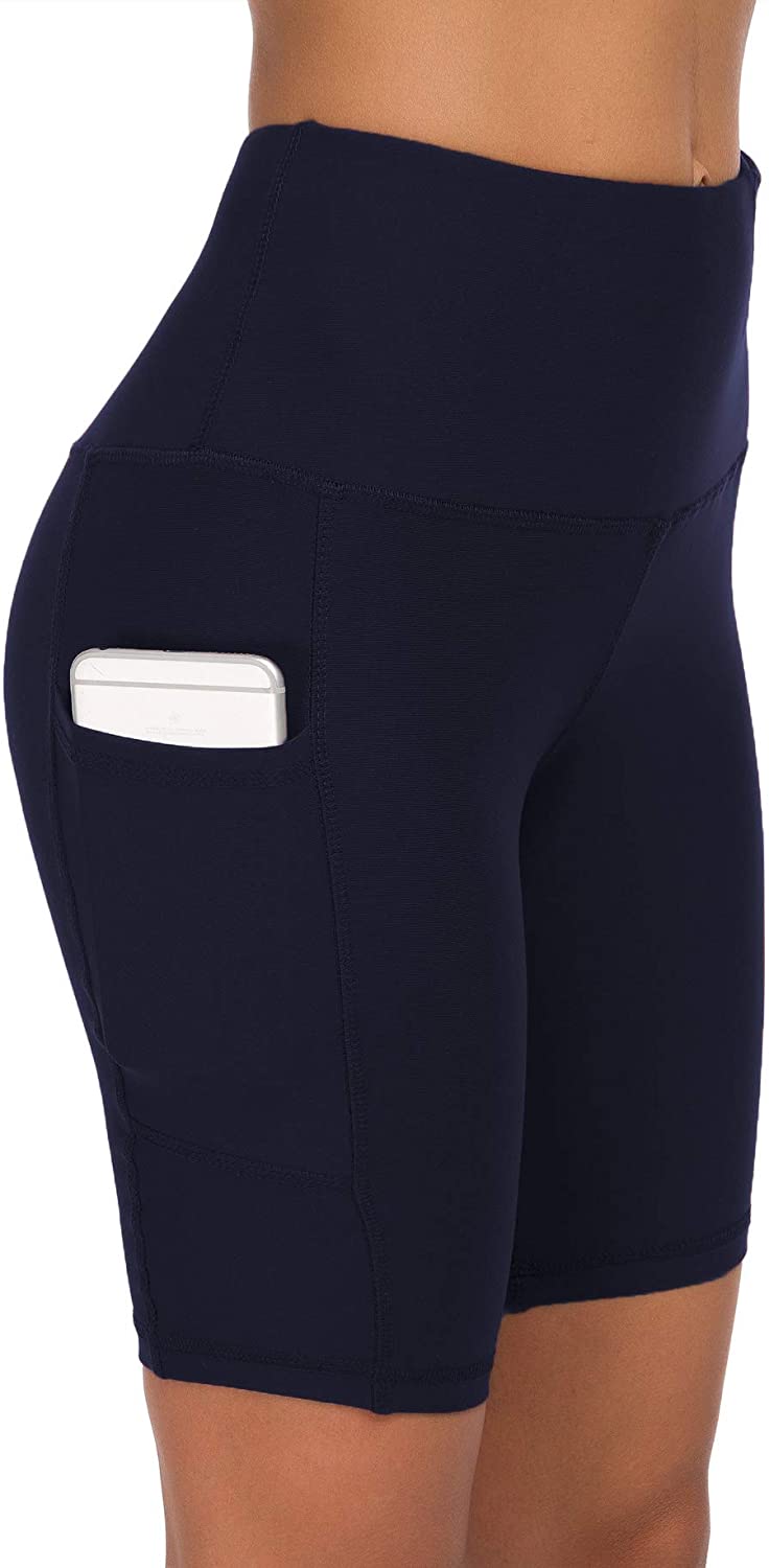 Custer's Night - Pantalones de yoga con cintura alta y bolsillo, control de abdomen, tejido de 4 vías, pantalones elásticos