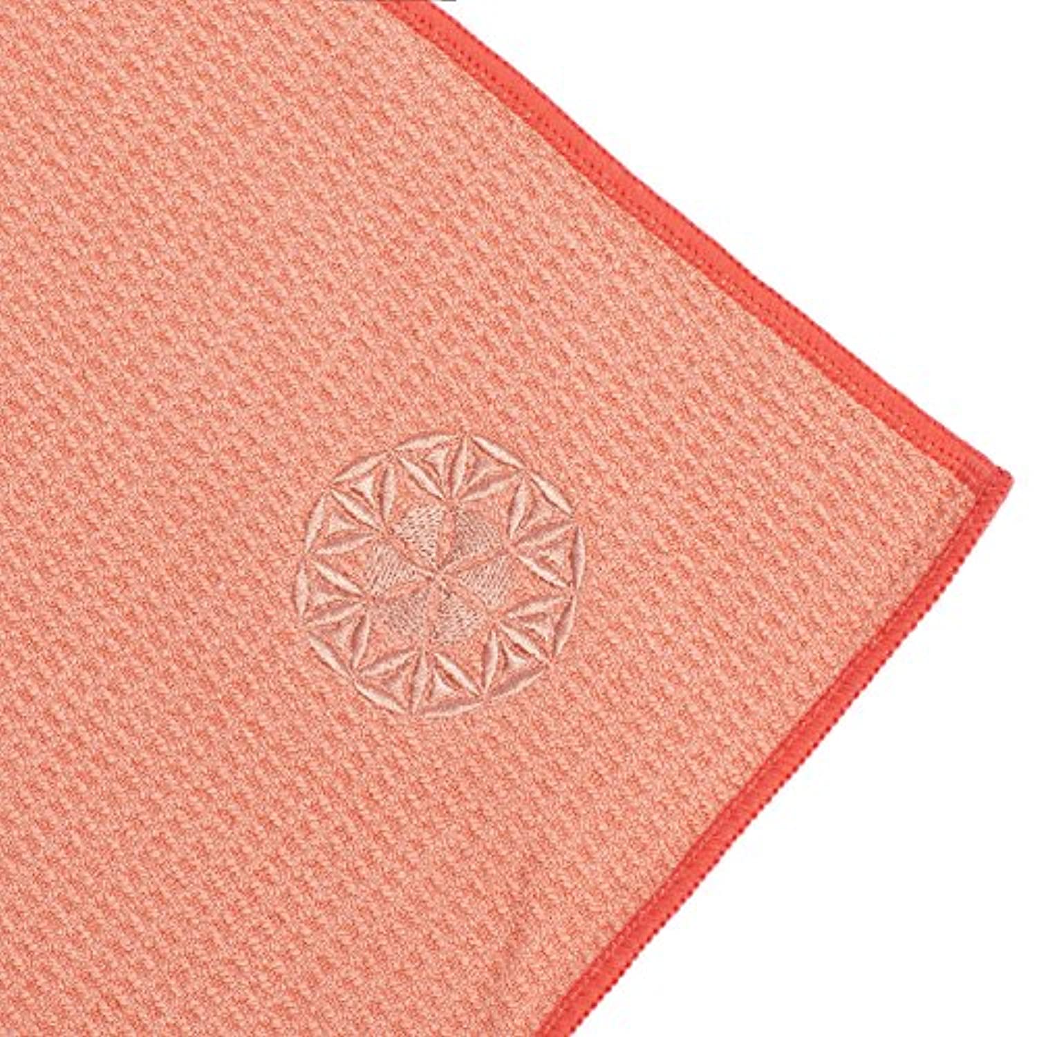 Shandali toalla de yoga caliente – toalla de yoga Stickyfiber – tamaño mate, microfibra, super absorbente, antideslizante, libre de lesiones, 24
