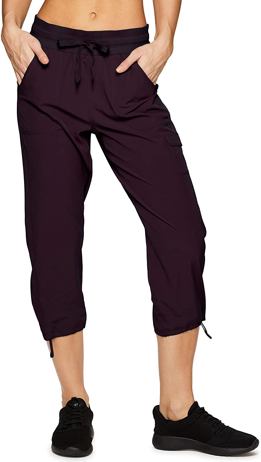 RBX Active - Pantalón capri con cordón para mujer