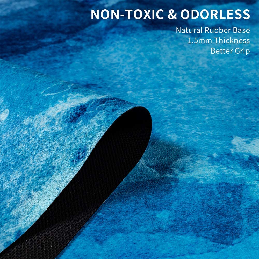 Esterilla de yoga SNAKUGA, esterilla de ante antideslizante con bolsa de transporte, esterilla de fitness multiusos con superficie antidesgarro de alta densidad para mujeres, ideal para entrenamiento de pilates (72