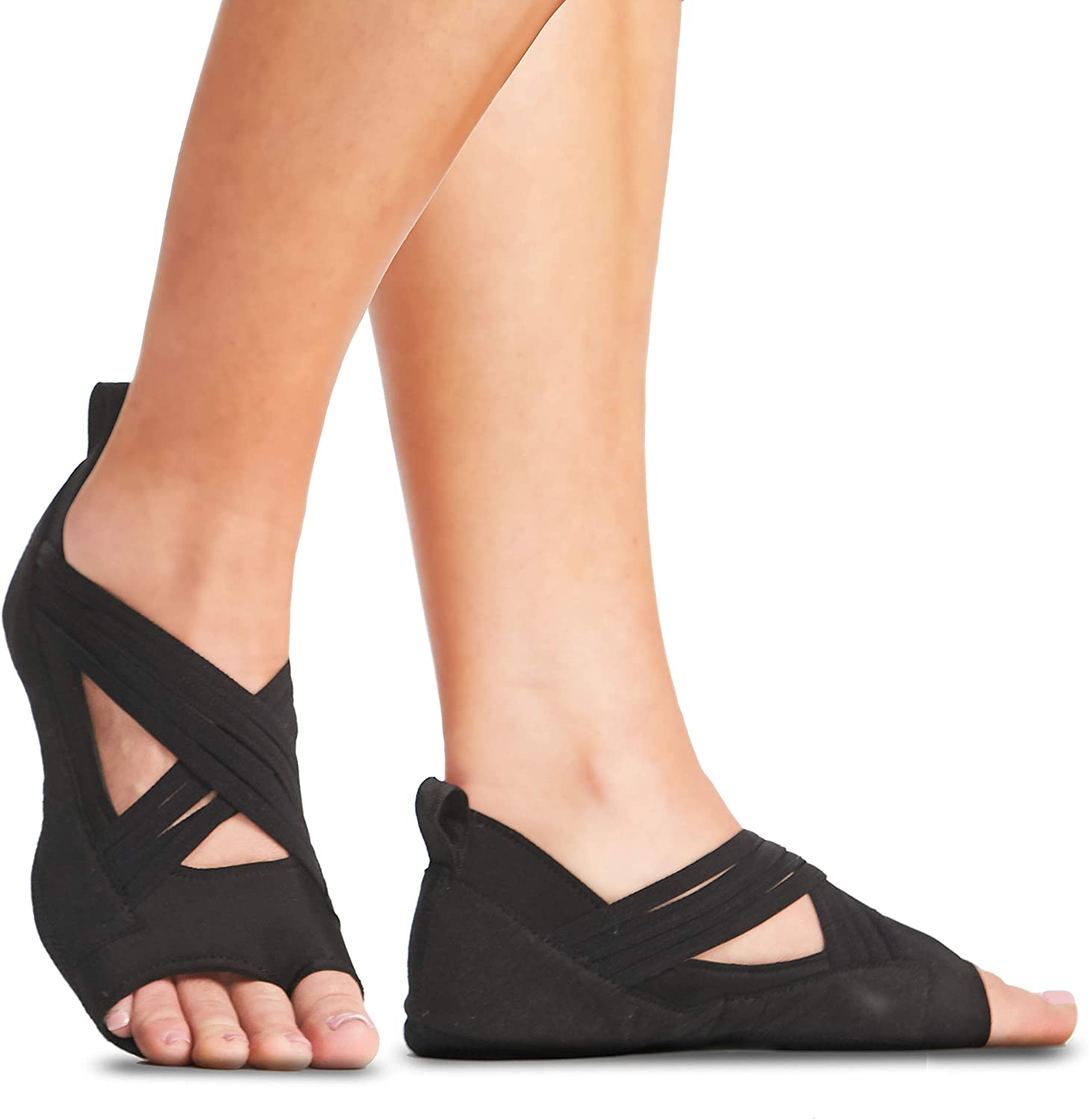 Gaiam - Calcetines de yoga para estudio premium antideslizante para mujer y hombre