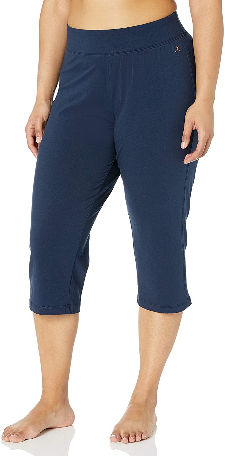 Danskin Pantalón de yoga de ajuste elegante, para mujer