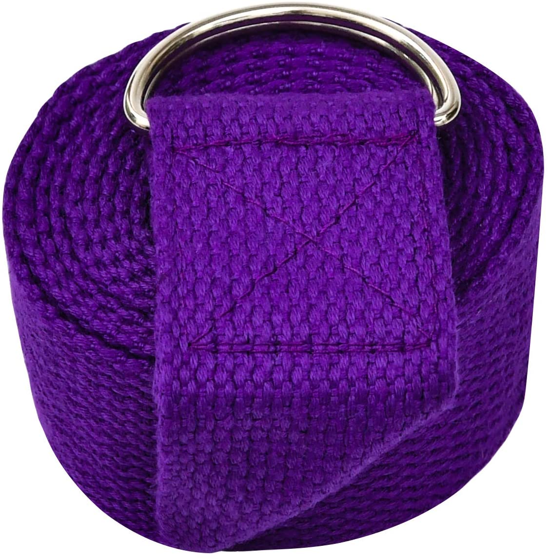 Correa de yoga Techsea/hebilla ajustable con anilla en D – mejor para estiramiento diario, terapia física, fitness