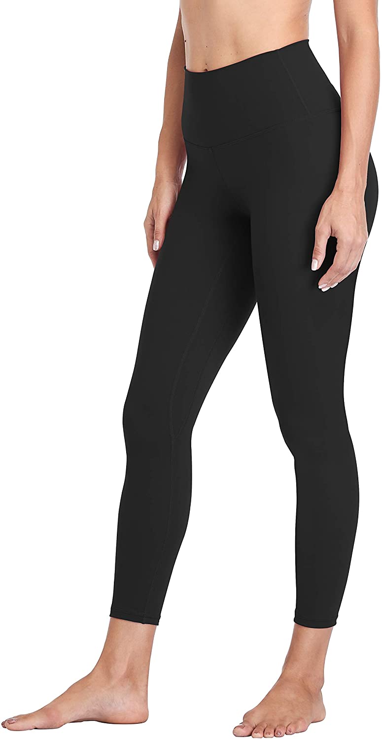 Mipaws - Leggings de altura para mujer de 7/8 de longitud para yoga con control de barriga, cintura sin costuras