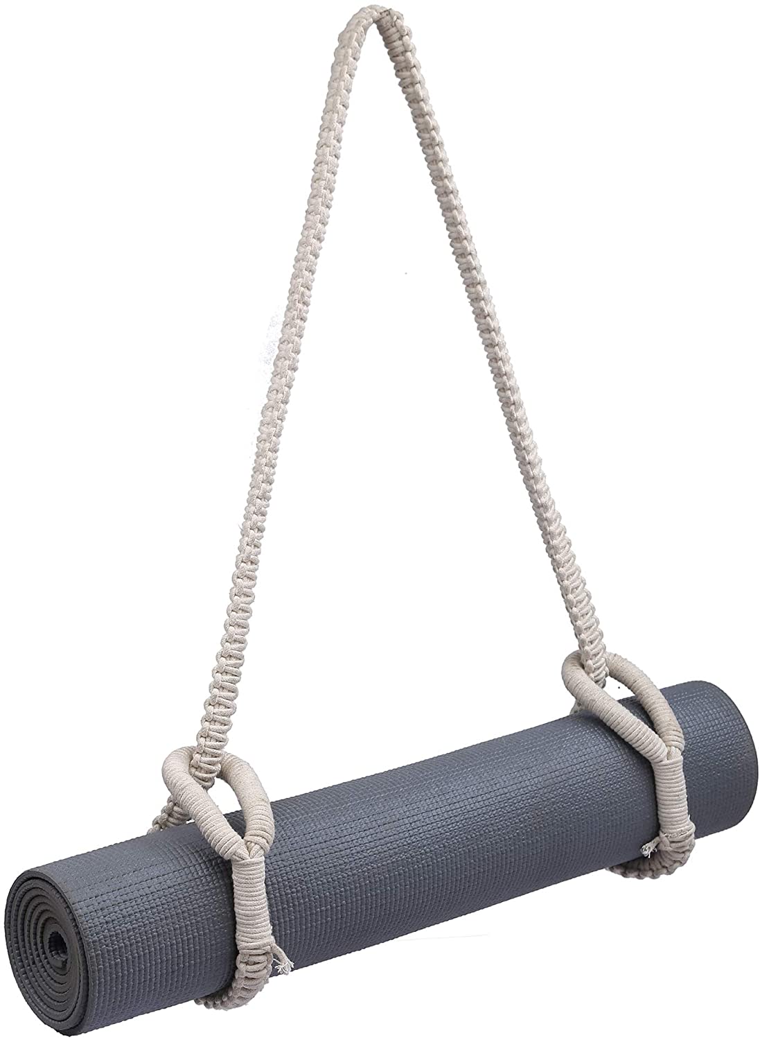 RAJRANG Traer RAJASTHAN To You - Correa para Tapete de yoga, duradera, estilo boho macramé, para toalla de playa, extra larga